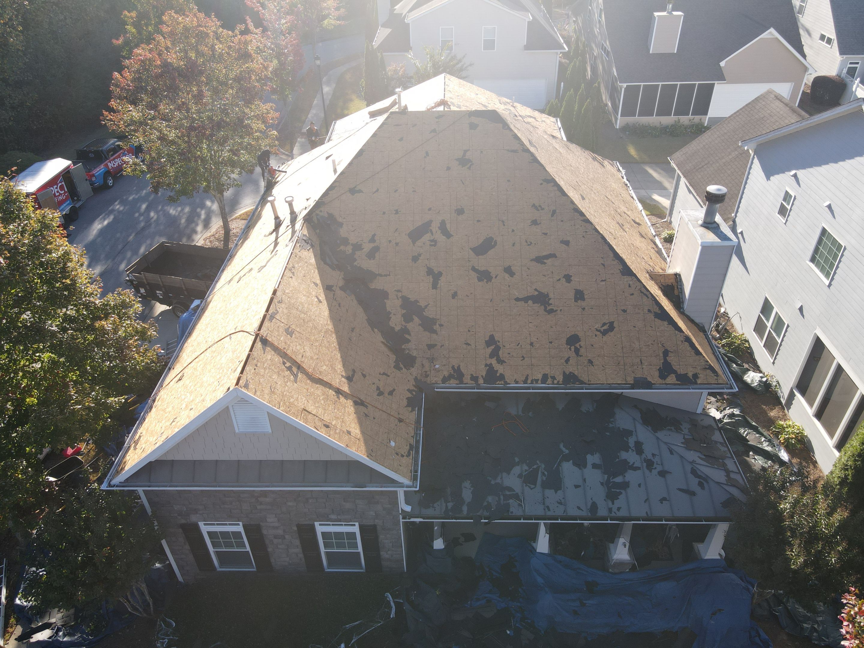 Residential Roofing Installation using Owens Corning by Inspector Roofing and Restoration