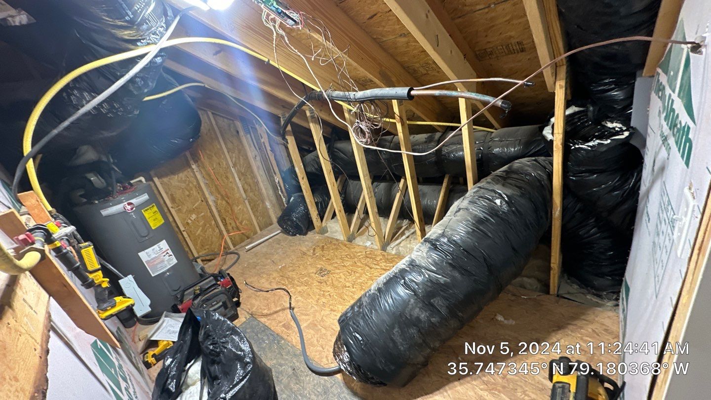 Trane XV20i Split Heat Pump Install  by Nick's Mechanical LLC.