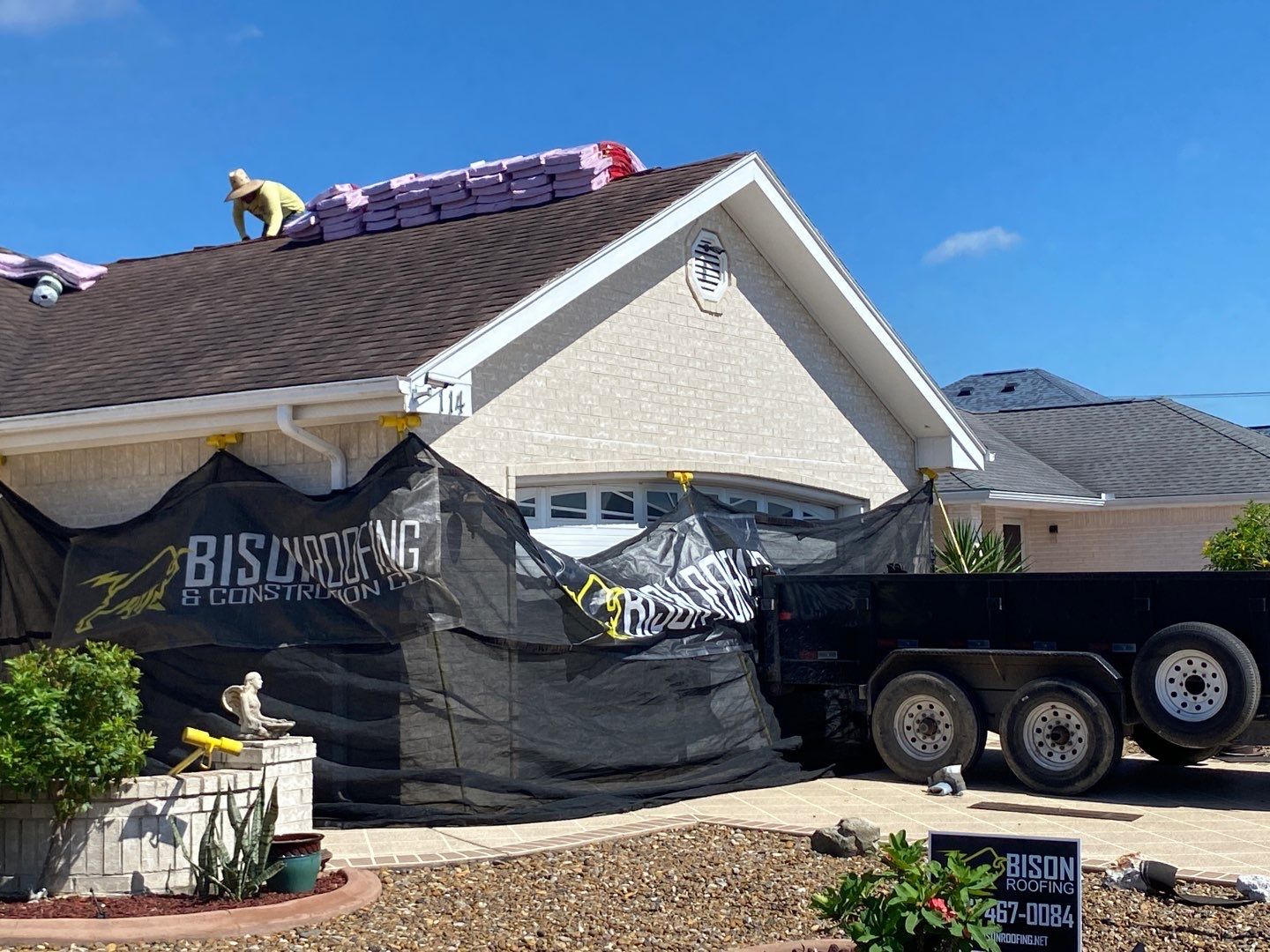 Mission Roof Project by Bison Roofing  