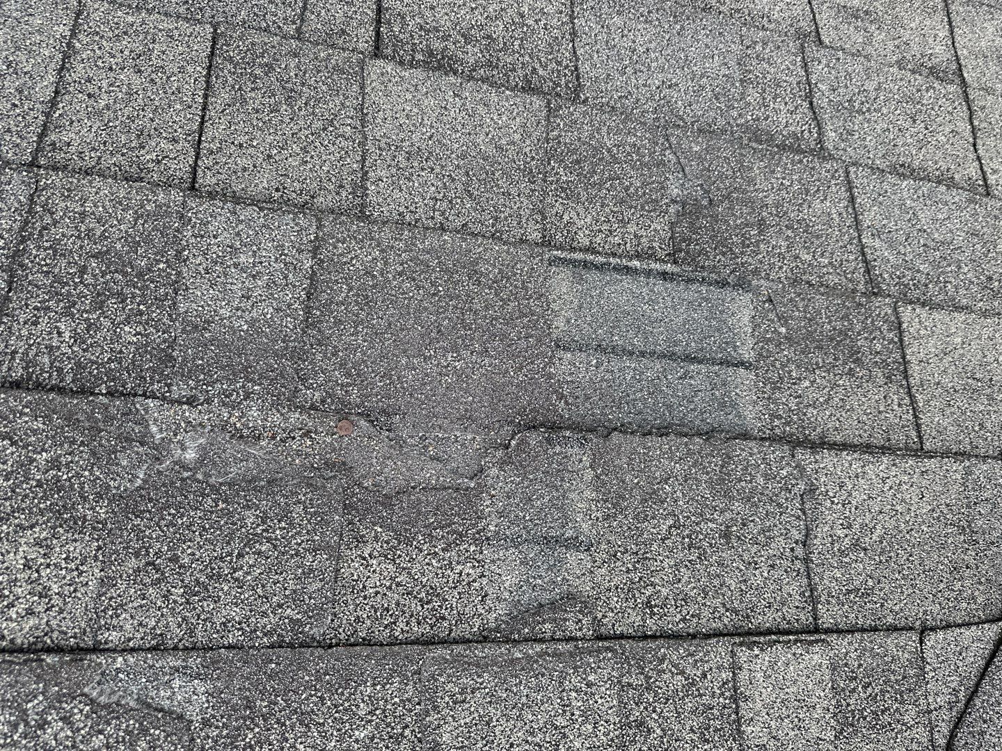 Hail Damage using Owen's Corning Duration (Lifetime) Shingles by Roof Repair Company