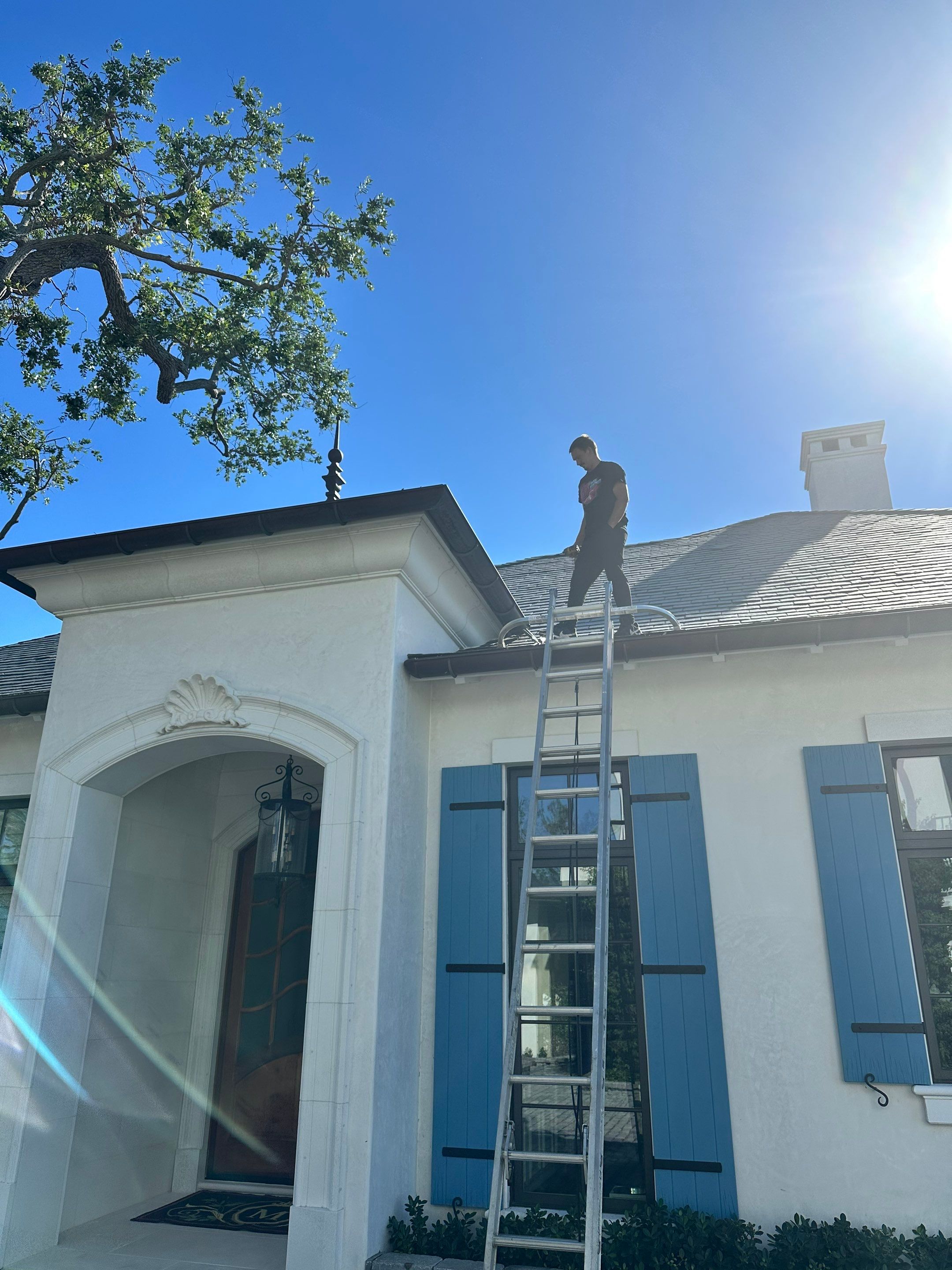 Gutter Cleaning using gutter cleaning in Sarasota FL by Gutter Professors