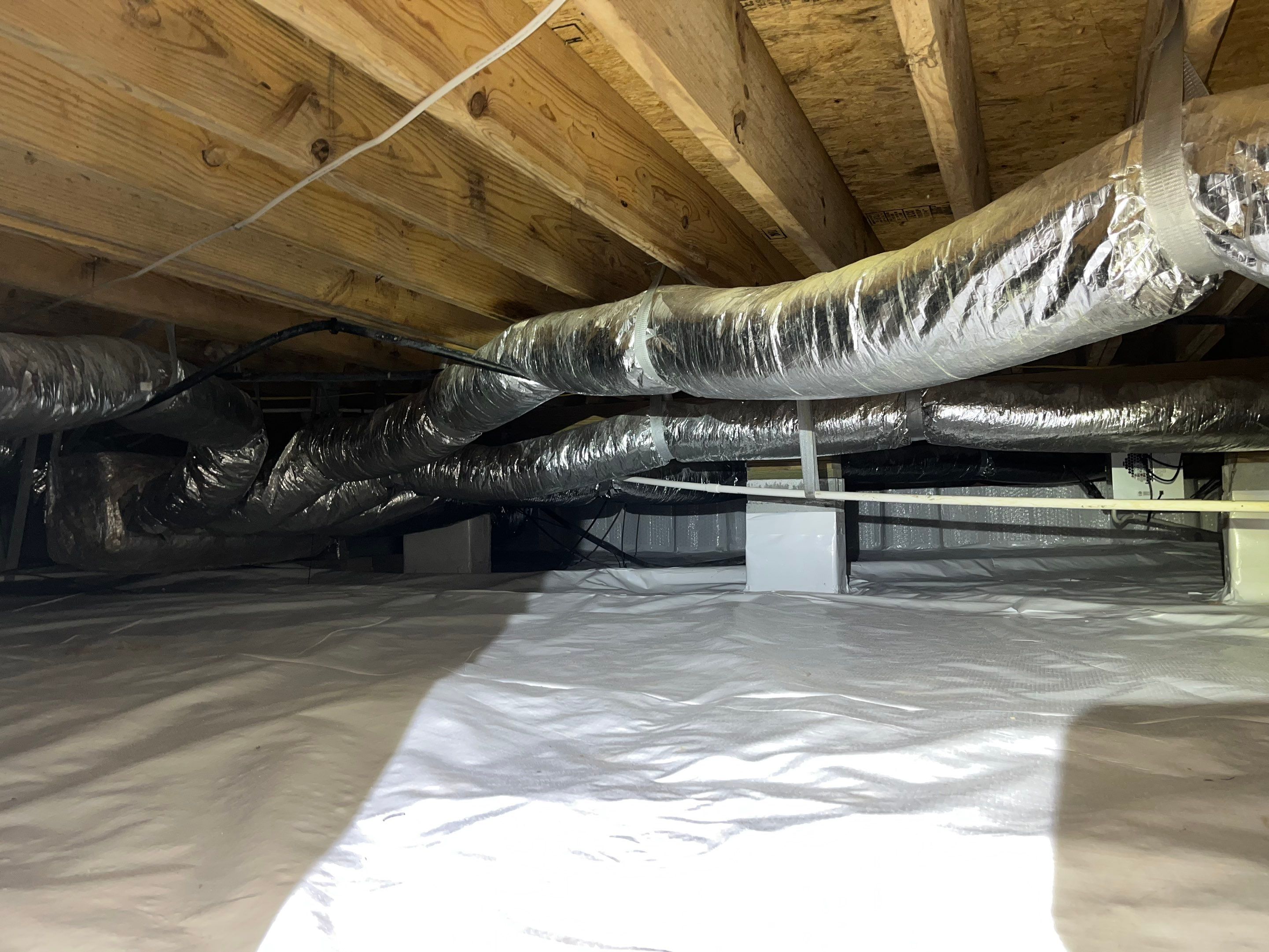 Impact Choice Encapsulation with French Drain and Crawlspace Doors by Impact Crawlspace