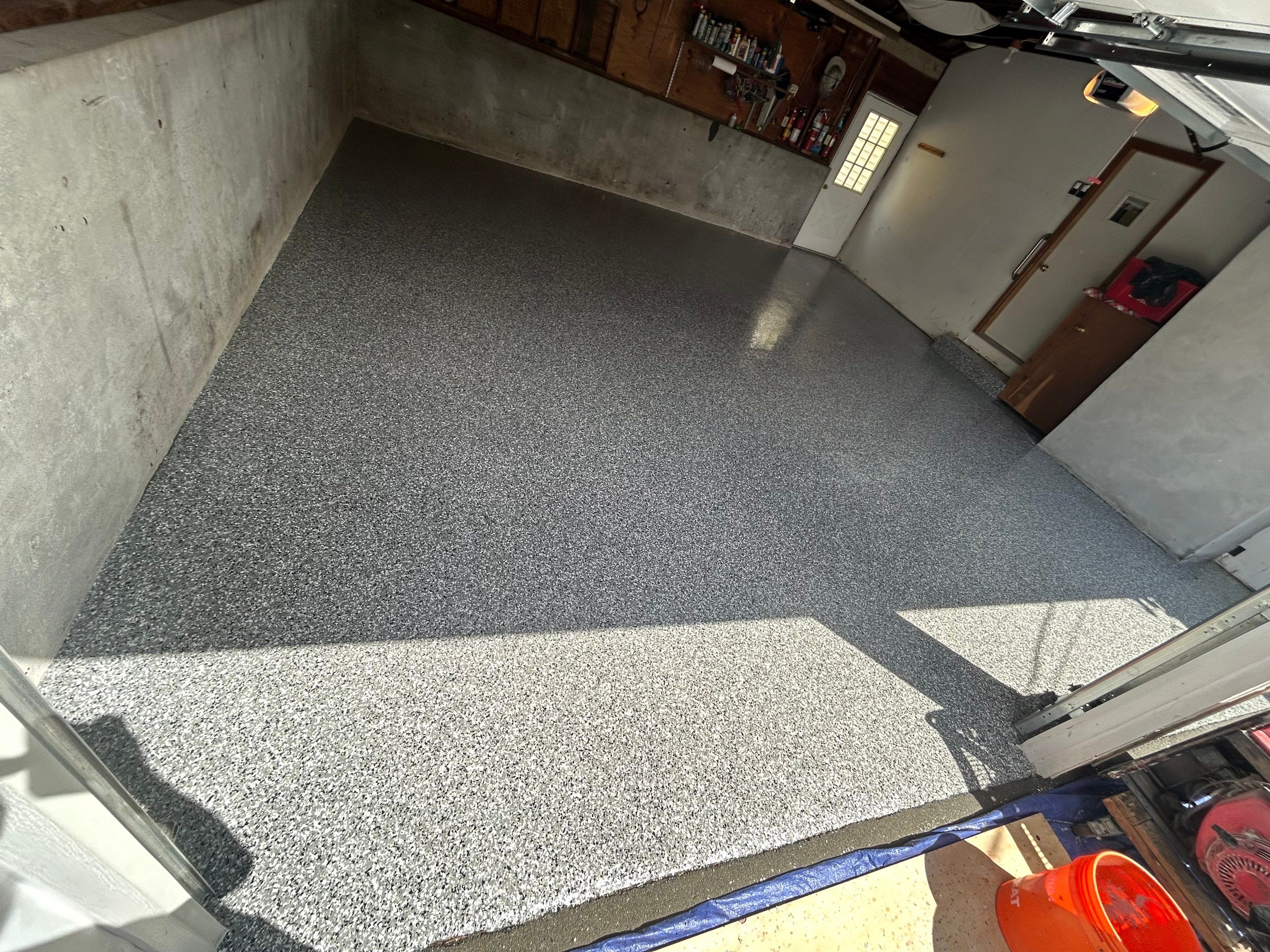 Garage Floor Coating Installation by DiGiorgi Roofing and Siding Inc