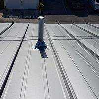 24ga 1.5" Mechanical Seam Silver Metallic  by Total Roofing System The Metal Roof Experts