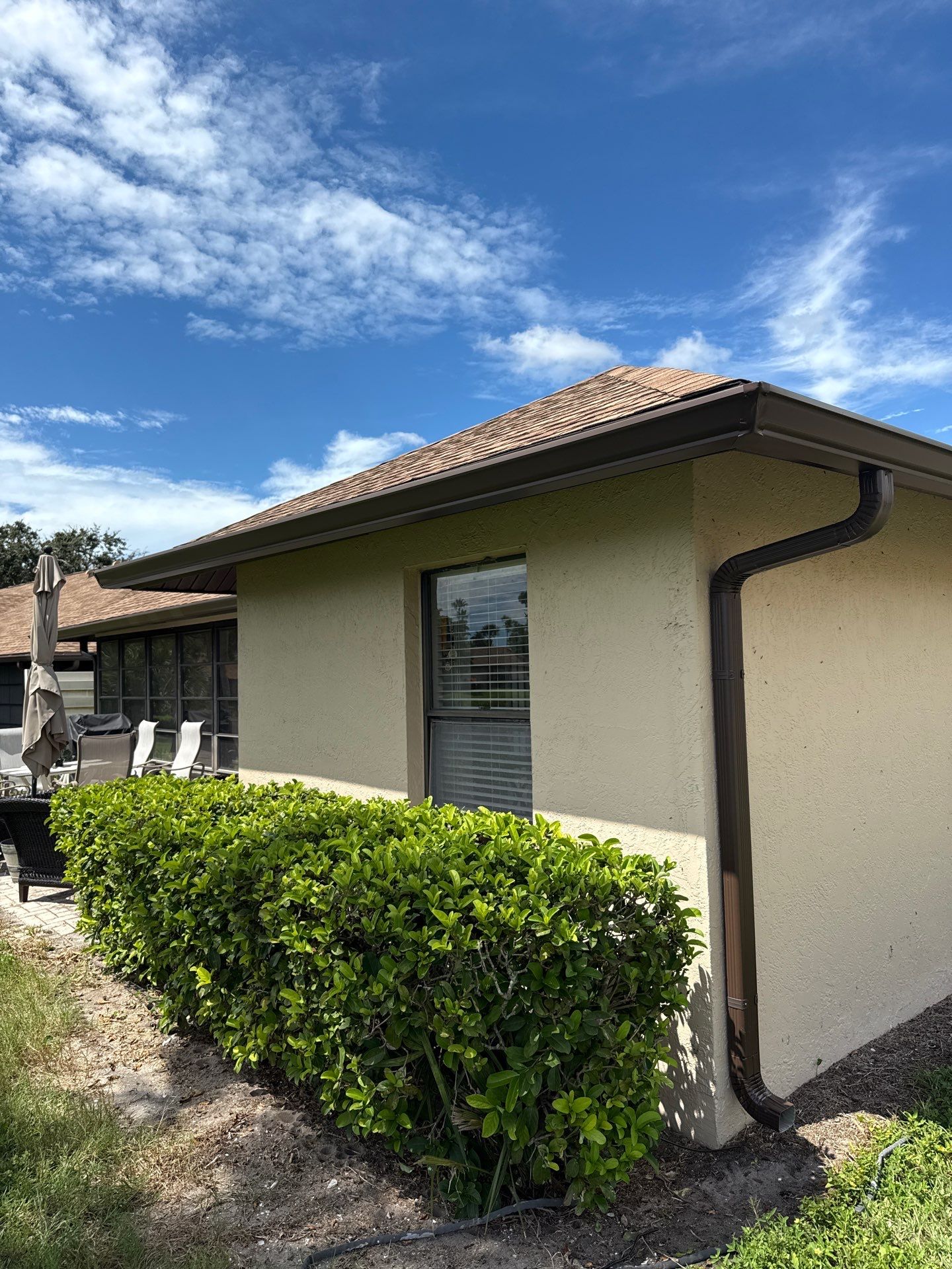 Bronze 6-Inch Seamless Gutters Installation in Bradenton FL by Gutter Professors