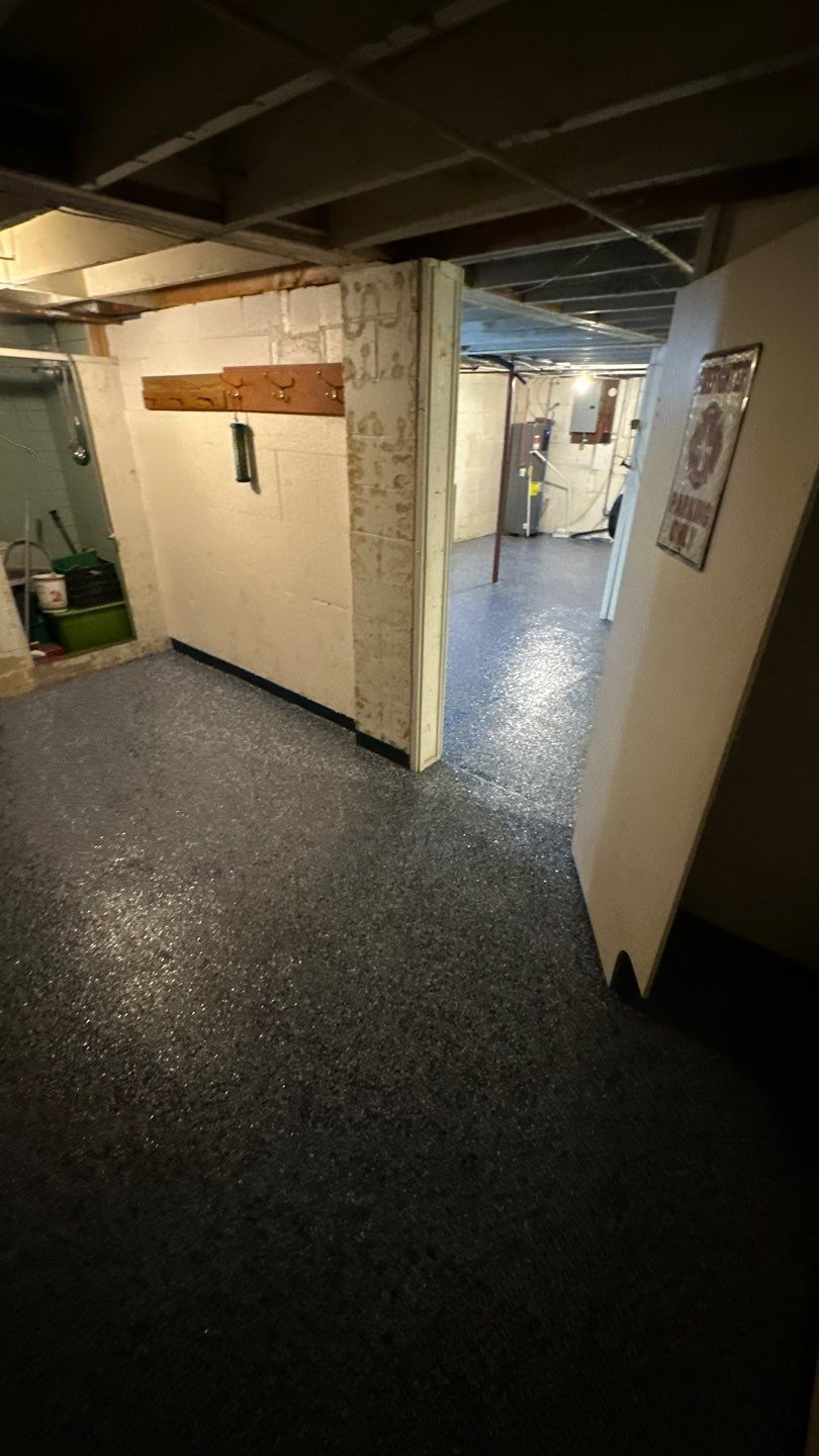 Gravel Basement Project in Leechburg by Floors in a Day, Inc