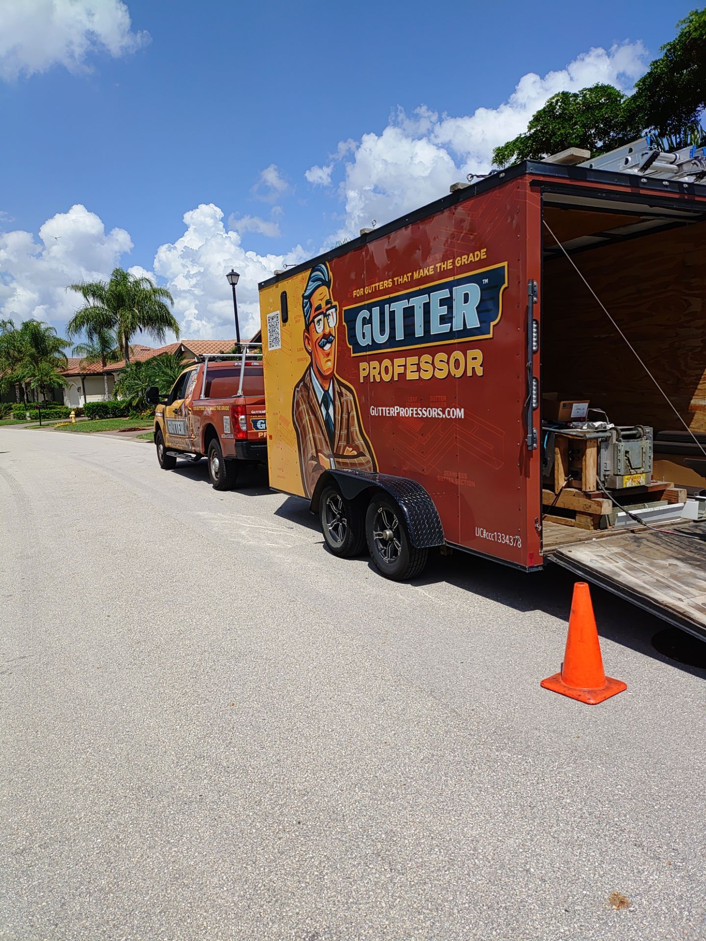 Black 6-Inch Seamless Gutters in Fort Myers FL by Gutter Professor by Gutter Professors