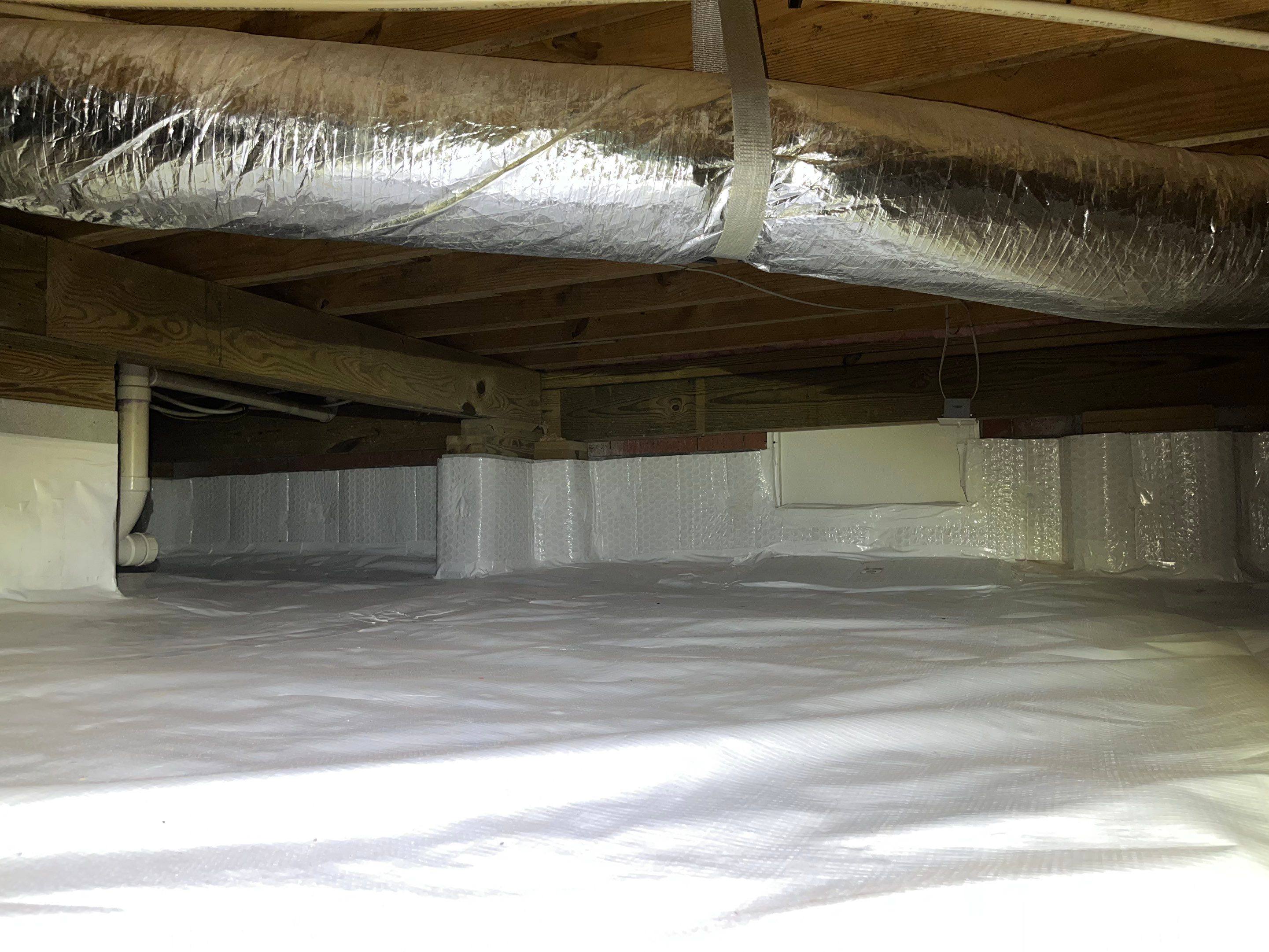 Impact Choice Encapsulation with French Drain and Crawlspace Doors by Impact Crawlspace