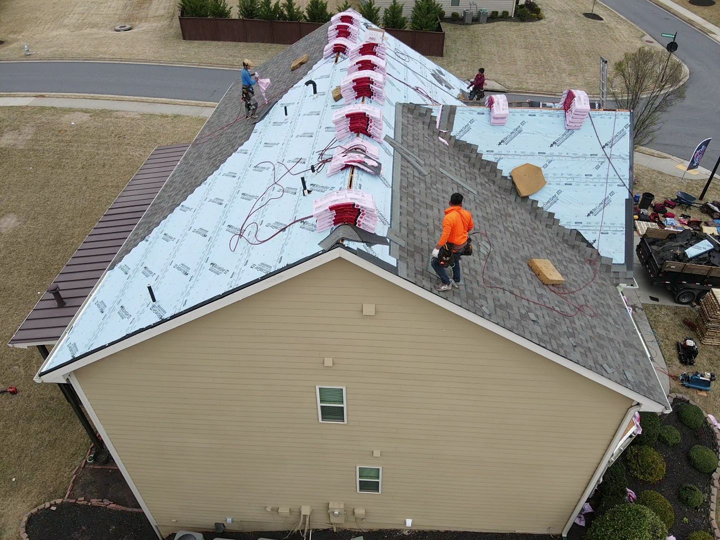 Residential Roofing Installation using Owens Corning by Inspector Roofing and Restoration
