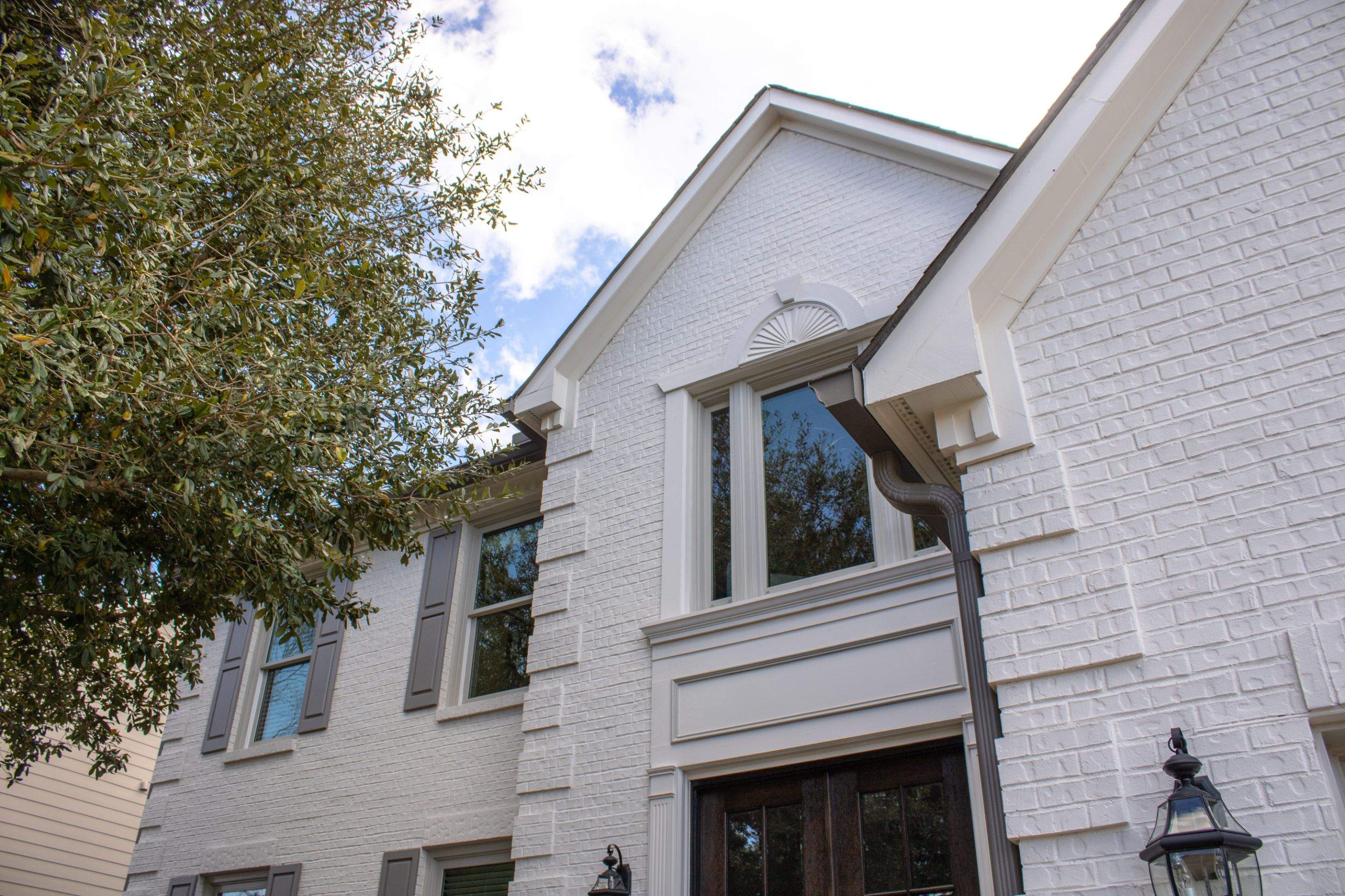 Exterior Painting, James Hardie Siding Install, and Gutter Replacement in Alpharetta, GA - After Results Taken Six Years After Painted by Nelson Exteriors
