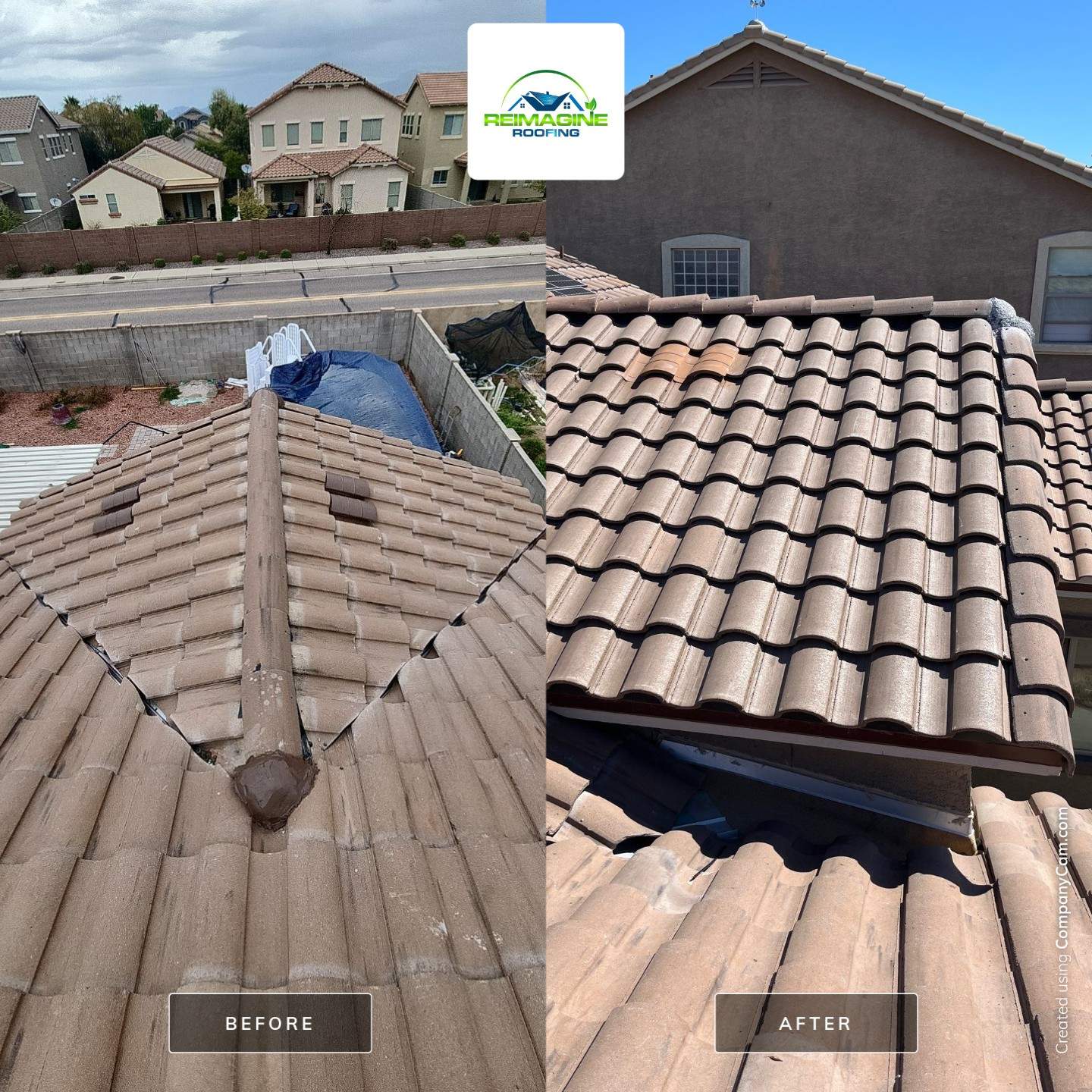 Brown Blend Concrete Tile by Reimagine Roofing