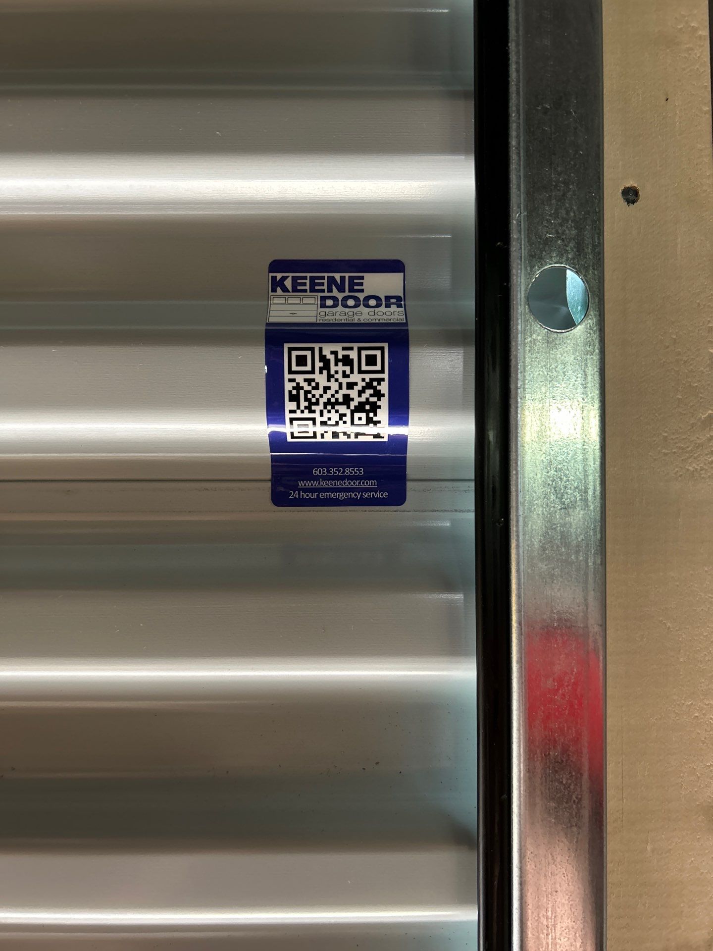Door Installation using Tractrite Rollup Commercial Garage Door by Keene Door