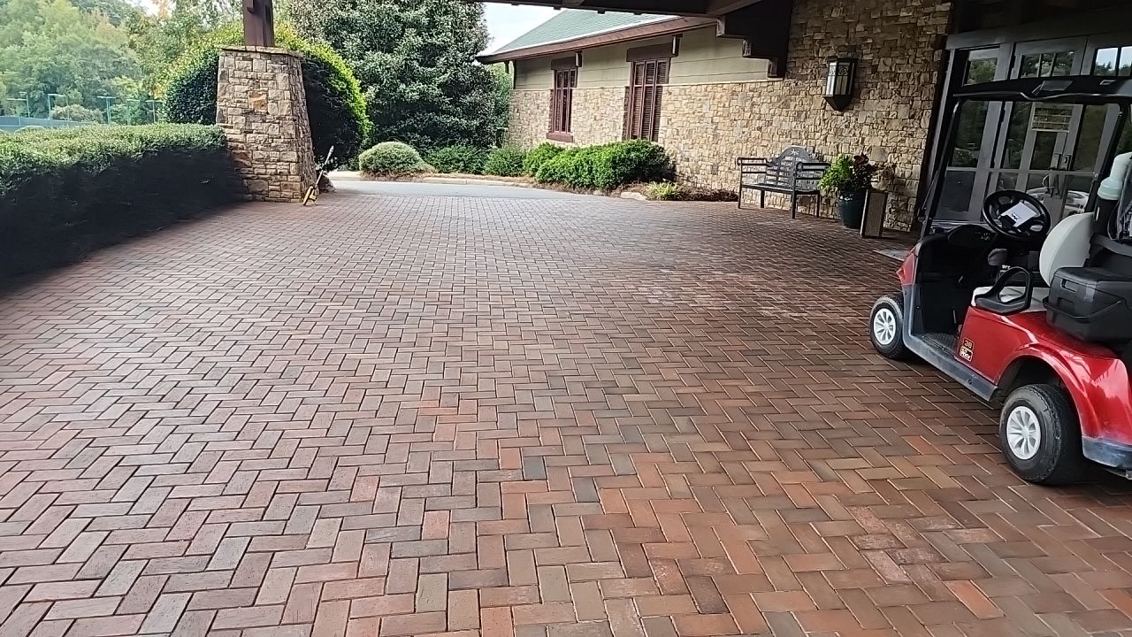 concrete Clean using cleaner by Power Wash Masters LLC