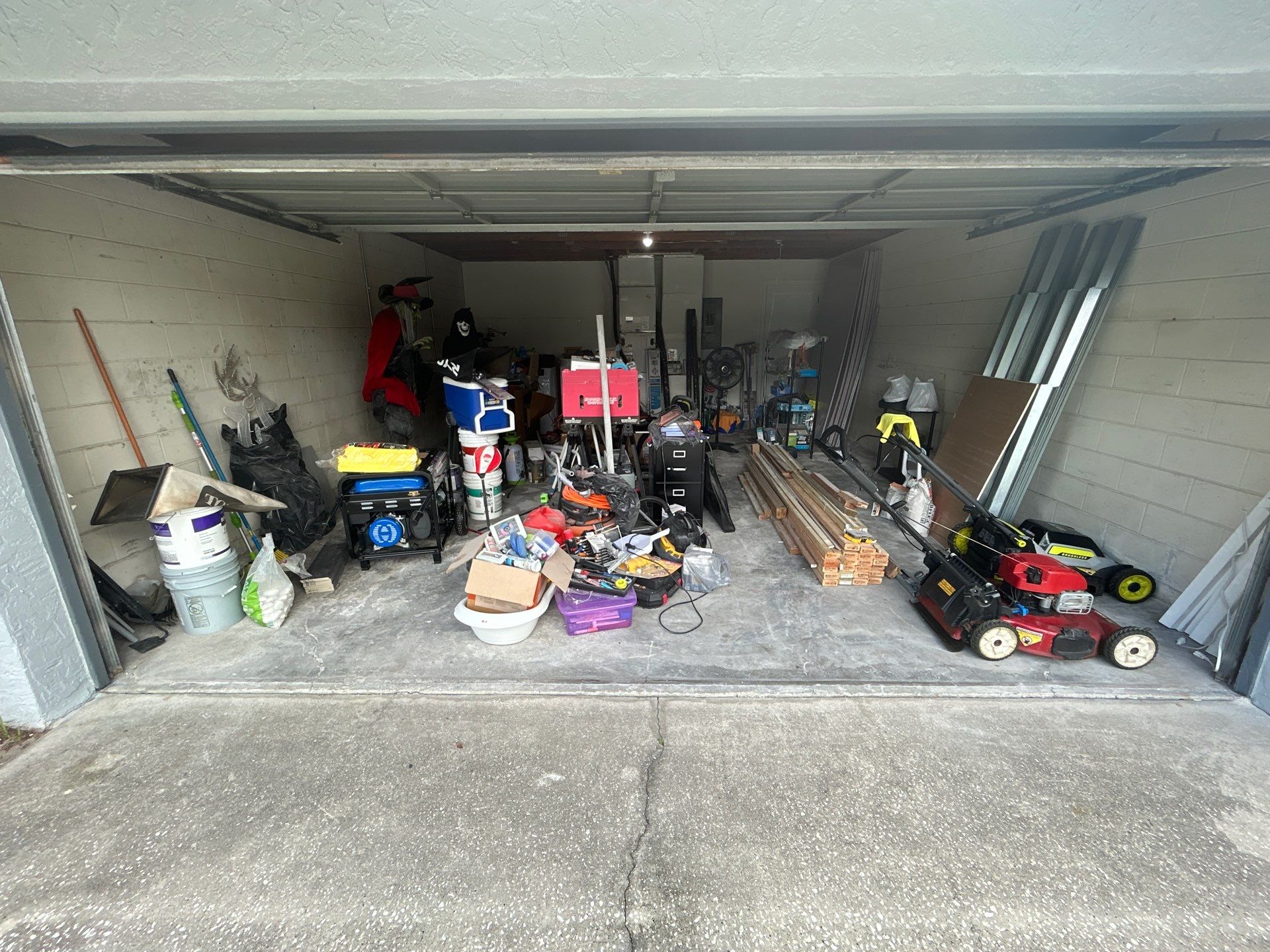 Gravel Flake Epoxy Garage Floor Installation in Brandon, Florida by Performance Floors & Coating