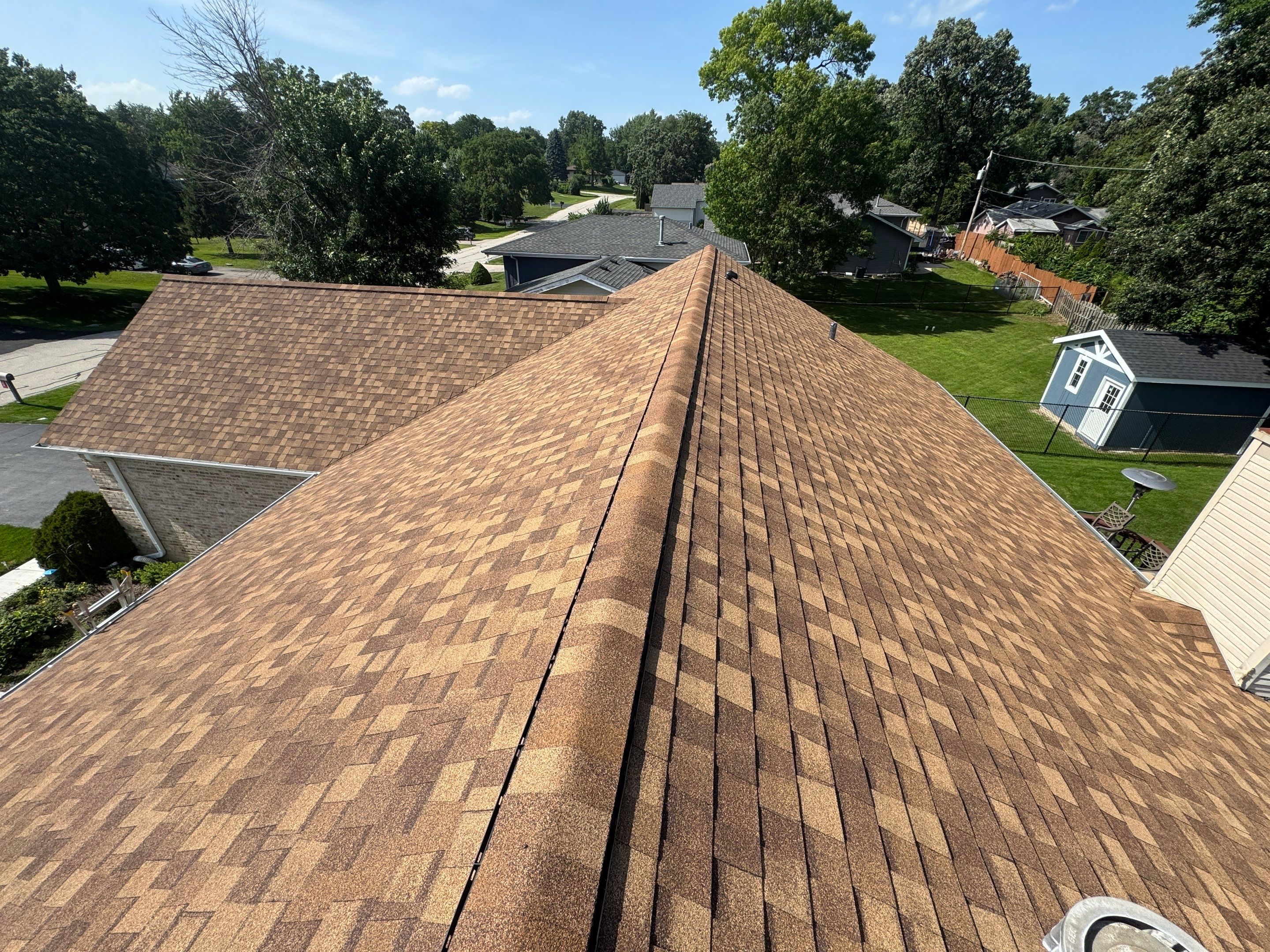 Architectural Asphalt Shingle Roof Replacement in West Chicago, Illinois by Pro Home Services Inc