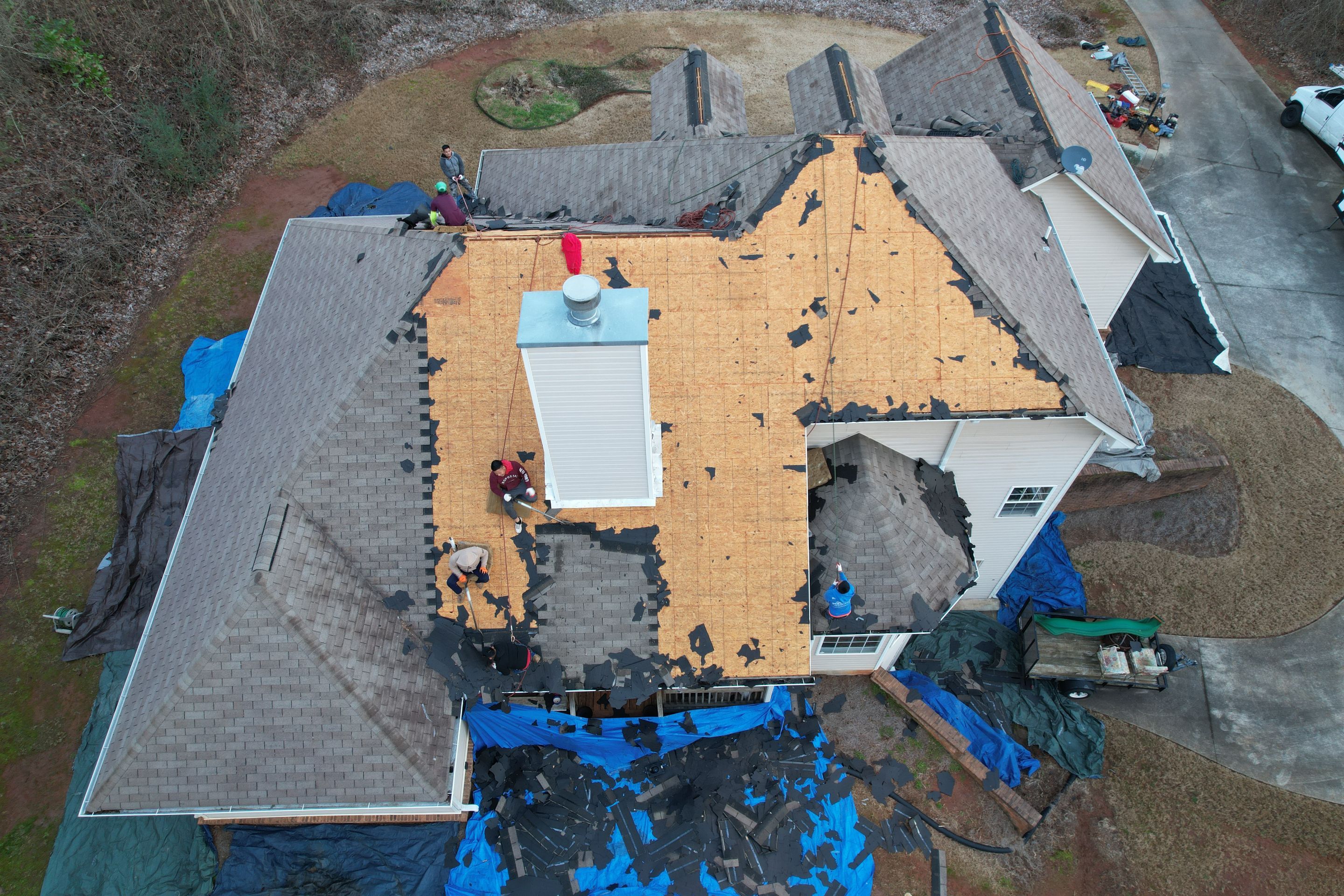 Residential Roofing Installation using Owens Corning by Inspector Roofing and Restoration