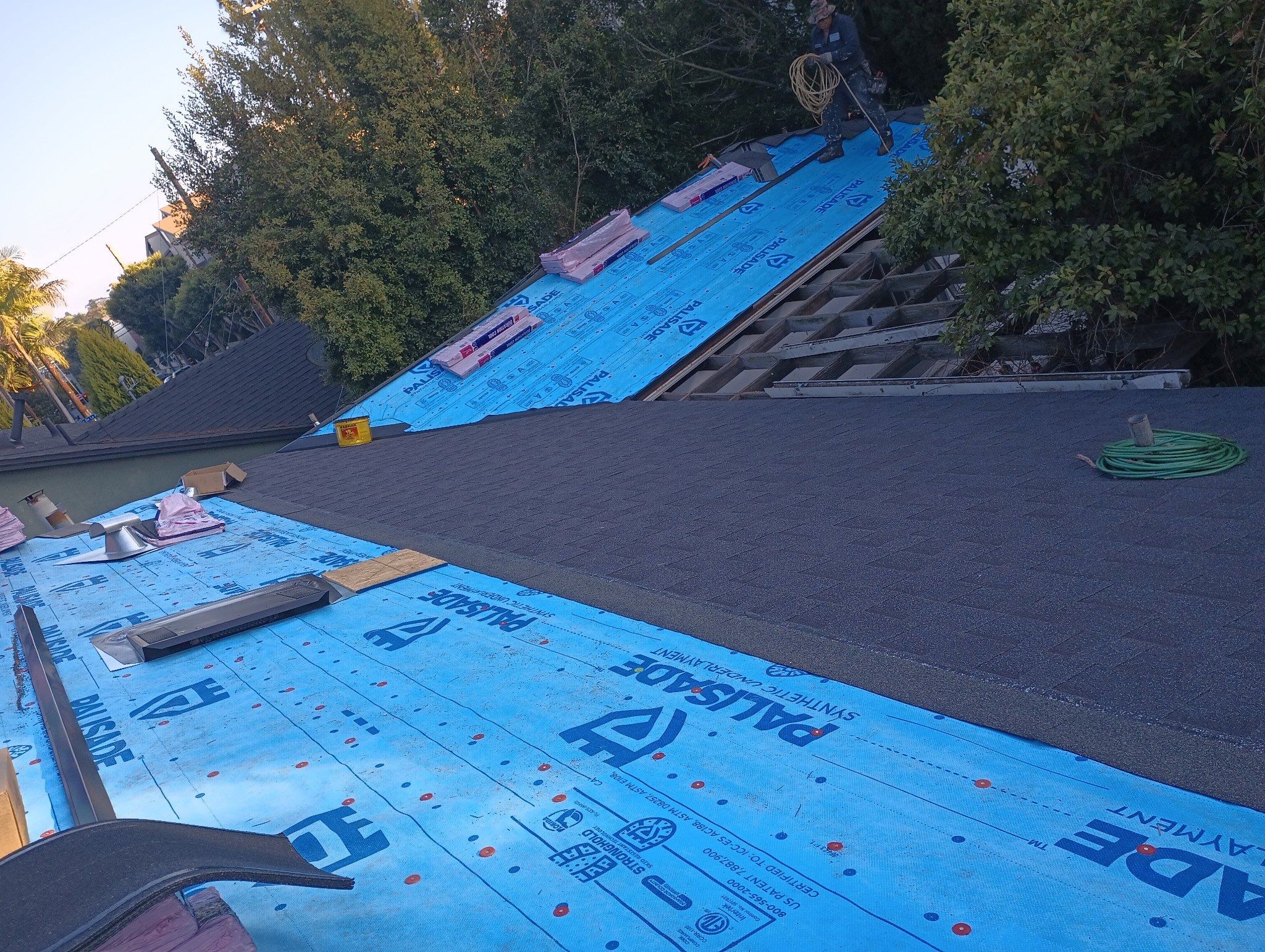 Residential Roofing Installation using Owens Corning Duration Cool Shingles by Hull Brothers Roofing