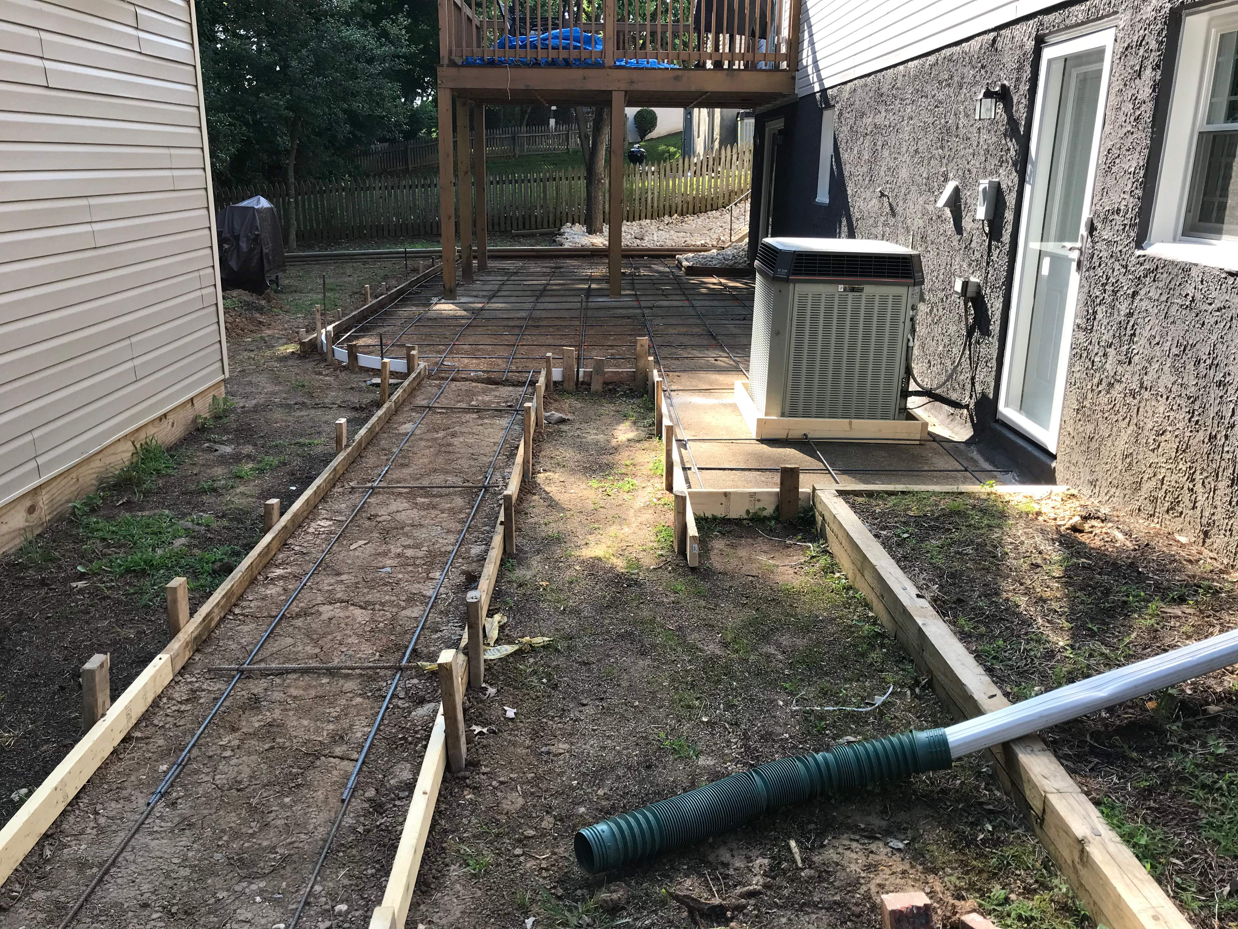 Exterior Repair using Concrete Pad/ walkway by Alpha Design Services