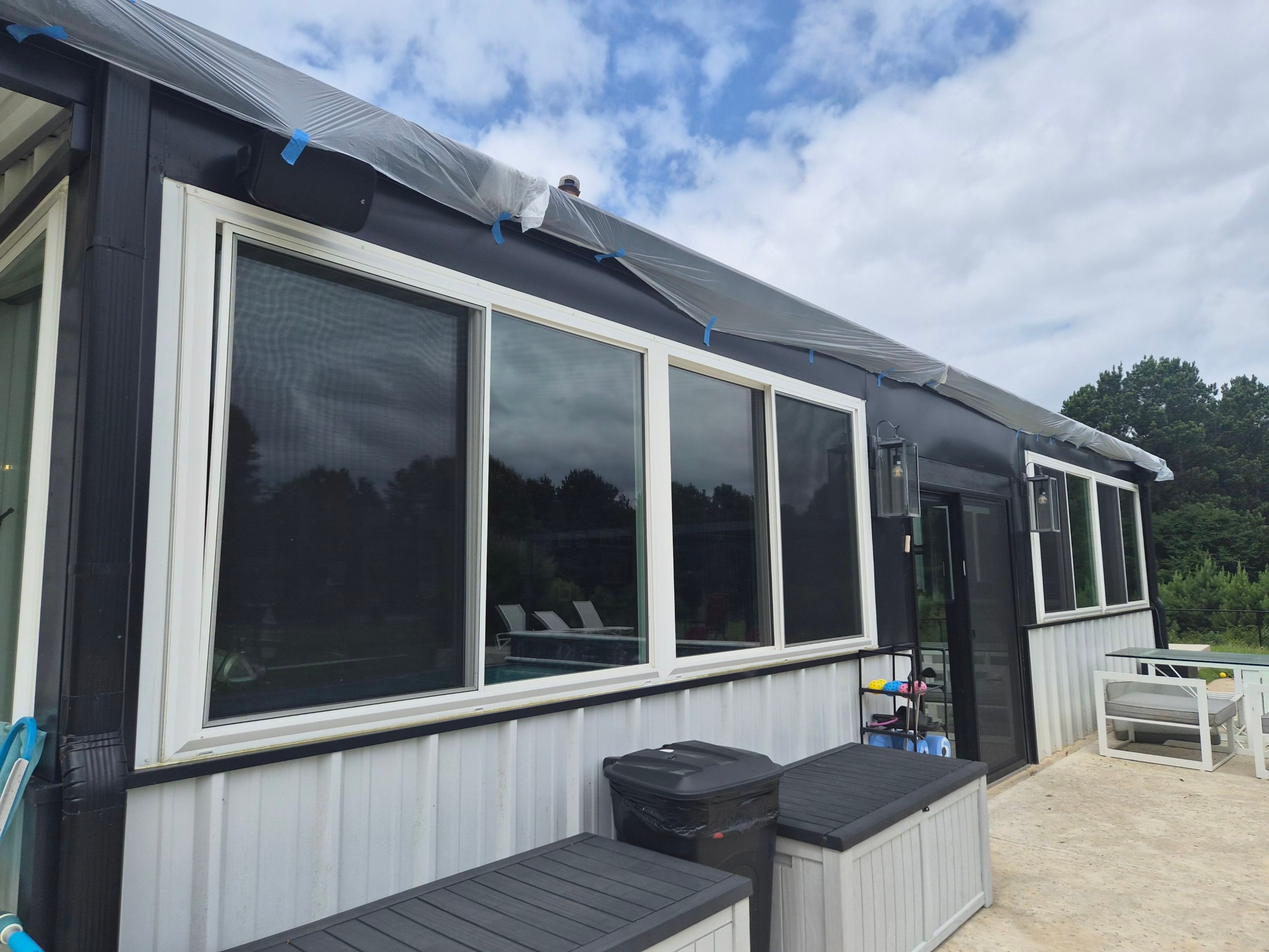 A Fresh Sunroom Roof in Flint, TX! by Quality Coats Painting