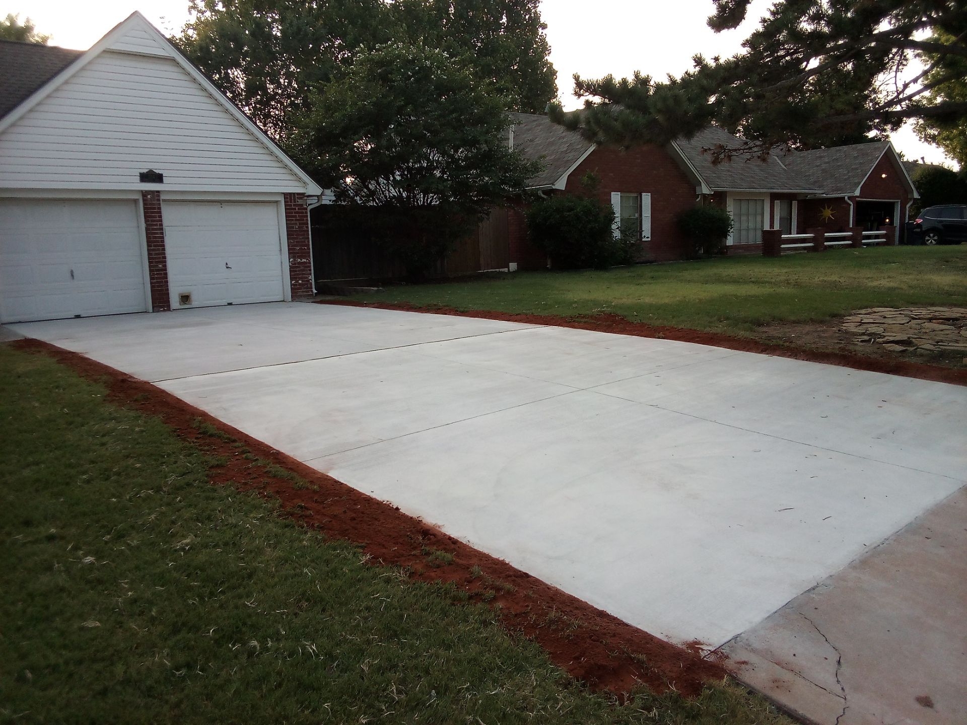 Concrete Driveway using Concrete  by Clays Services Inc