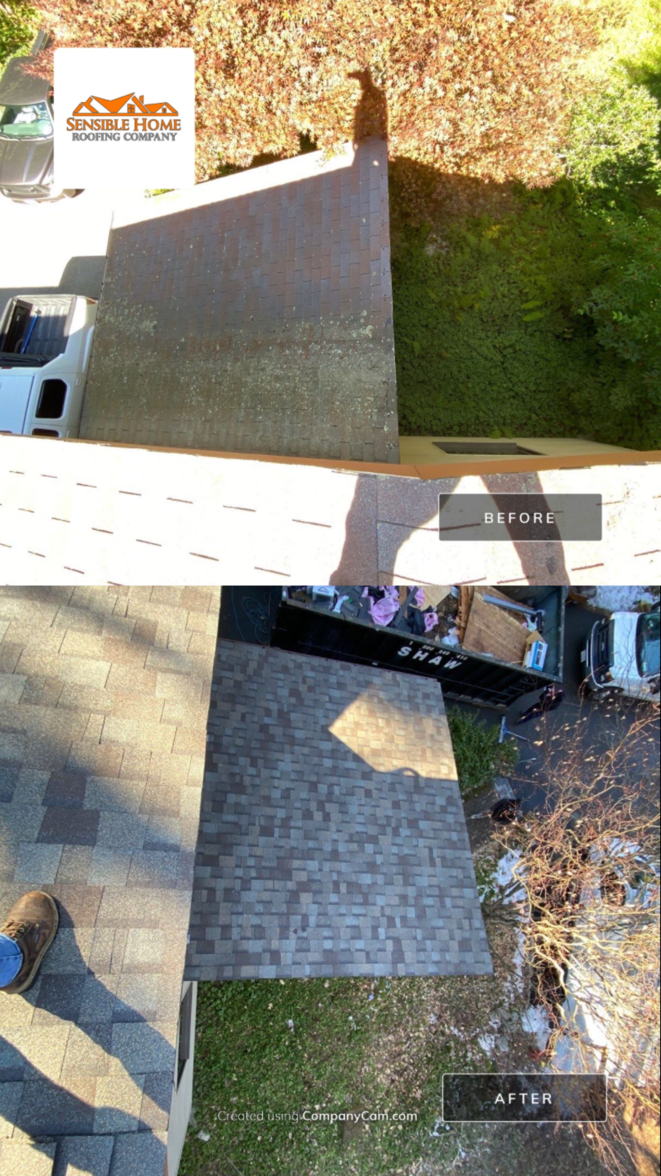 Residential Roofing Installation using Owens Corning TruDefinition by Sensible Home Solutions