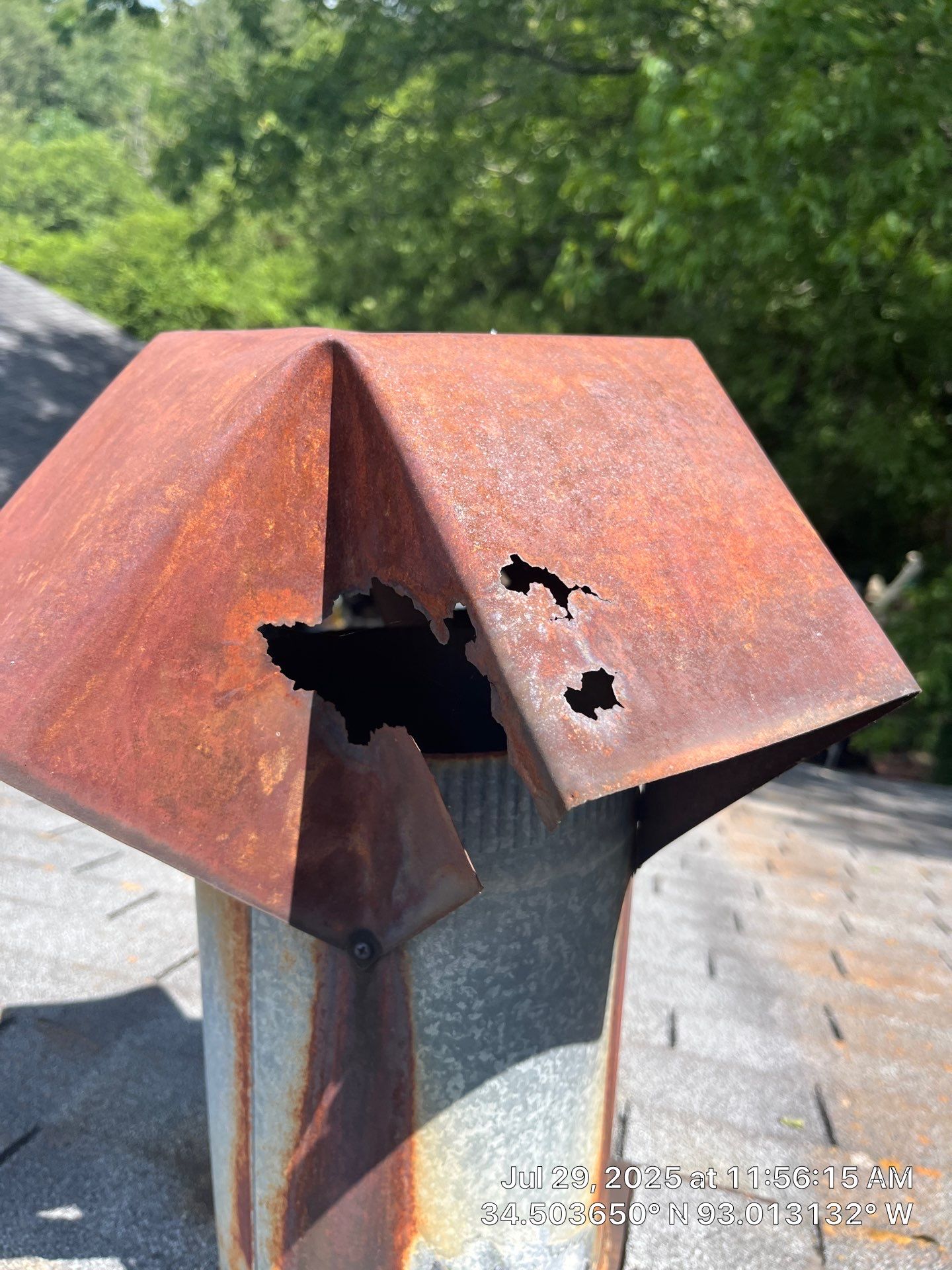 GAF Timberline HDZ Roof Replacement on Brick Home in Hot Springs by Temple Roofing and Exteriors