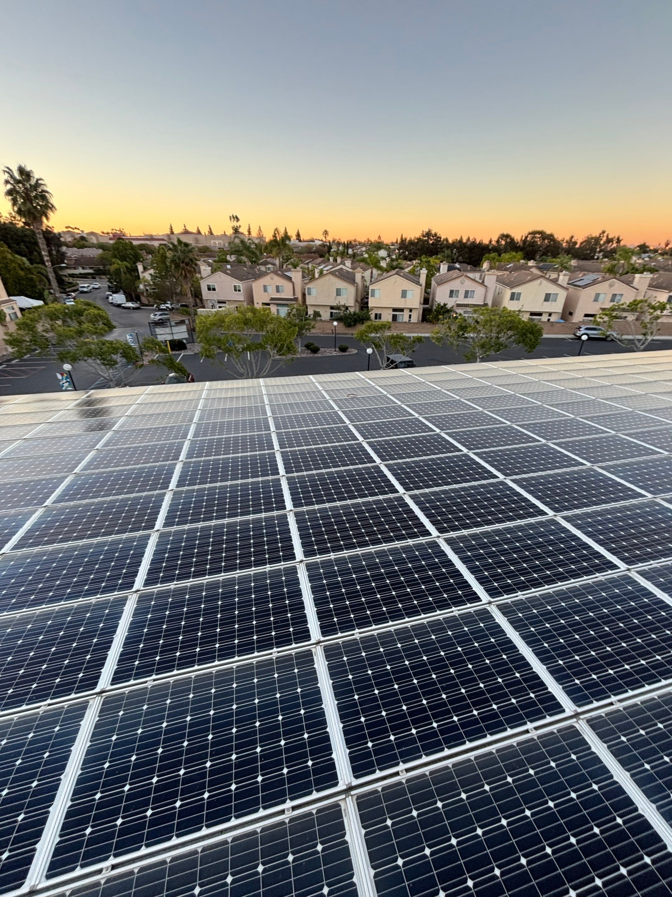 Commercial Solar Panel Cleaning by Palm Coast Solar Cleaning