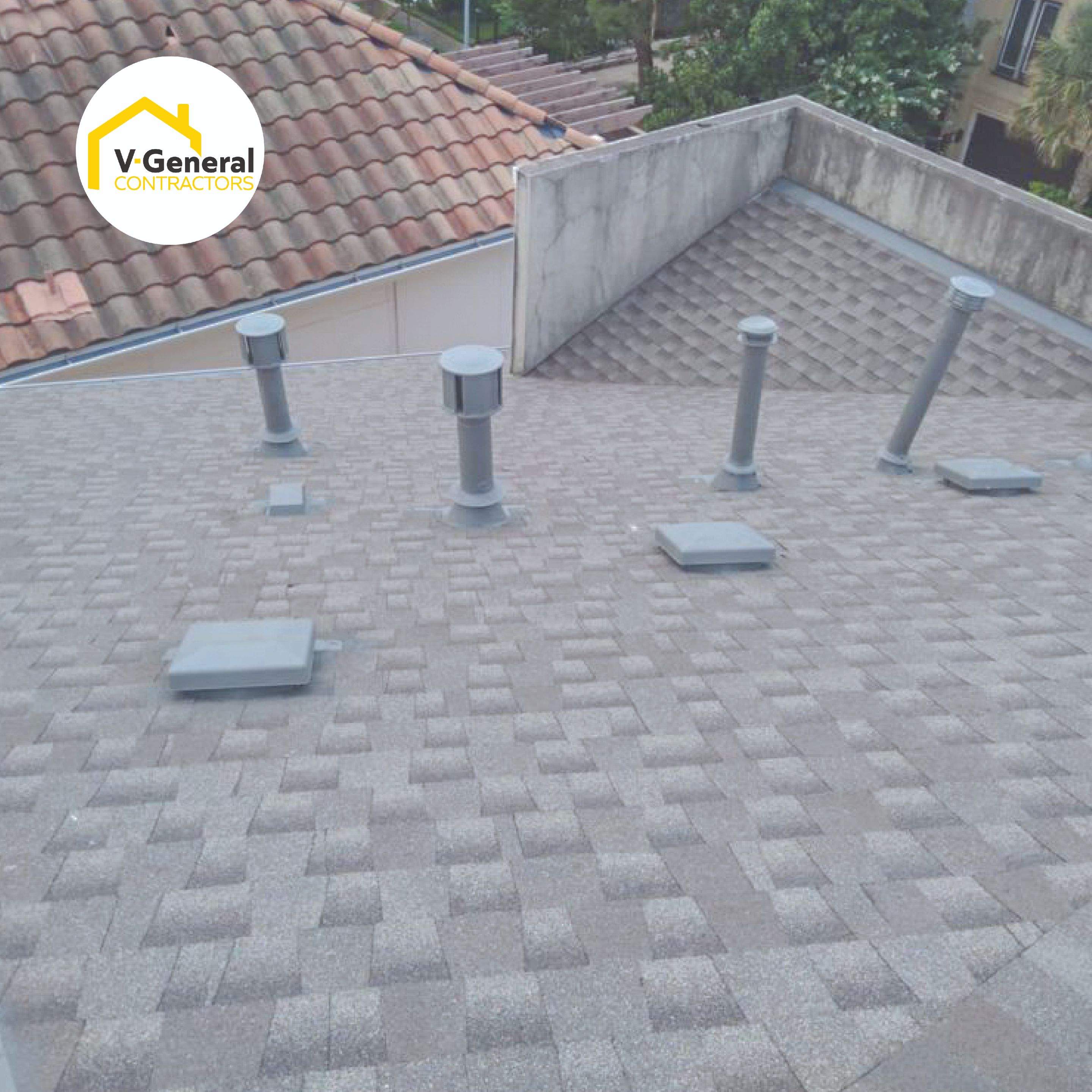New Roof Using GAF HDZ by V General Contractors 