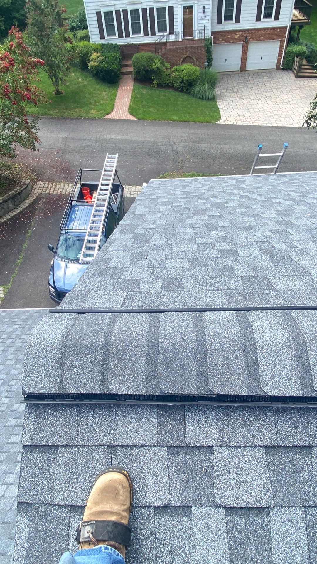 Oakton: Residential Roof Replacement with CertainTeed Landmark Designer Shingles in Pewter by RM Banning, Inc.