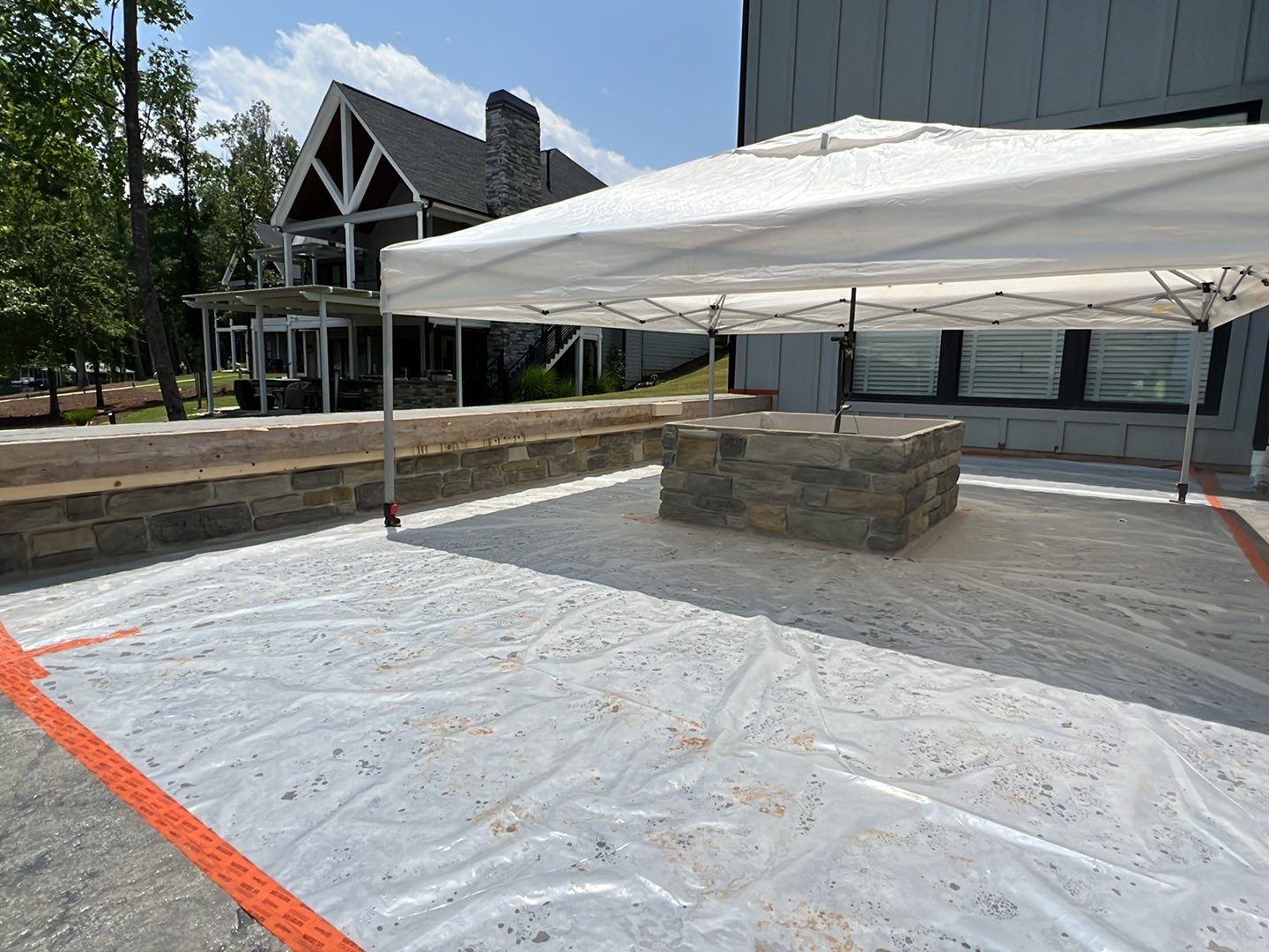 Stamped Concrete Patio by Xtreme Concrete Services