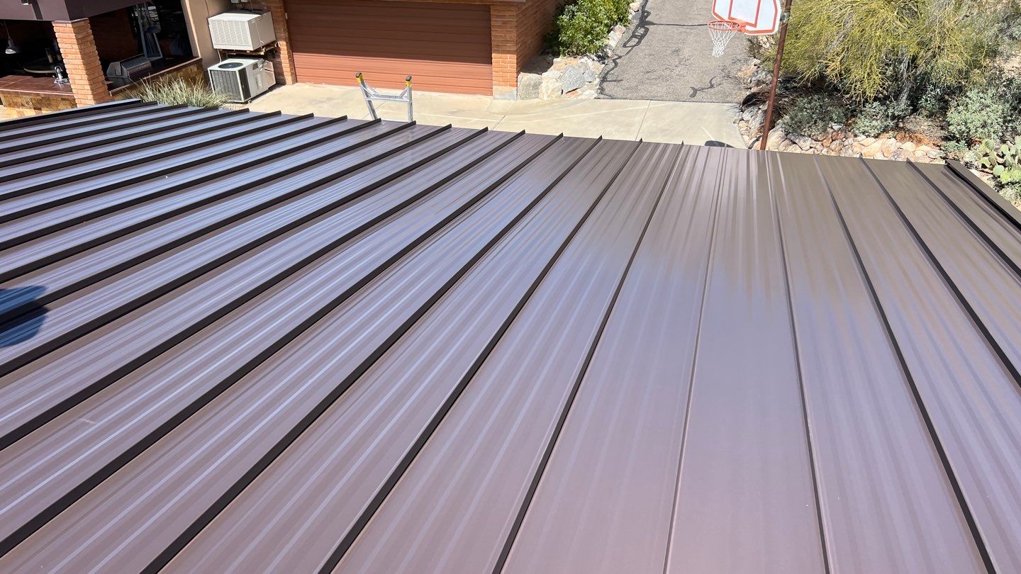 Dark Bronze Standing Seam by Reimagine Roofing