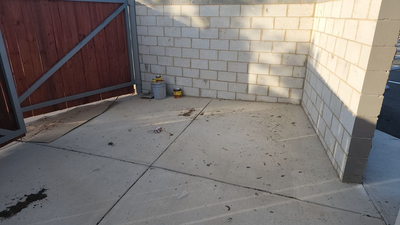 Driveway Clean using cleaner by G&H Home Tech Pros LLC