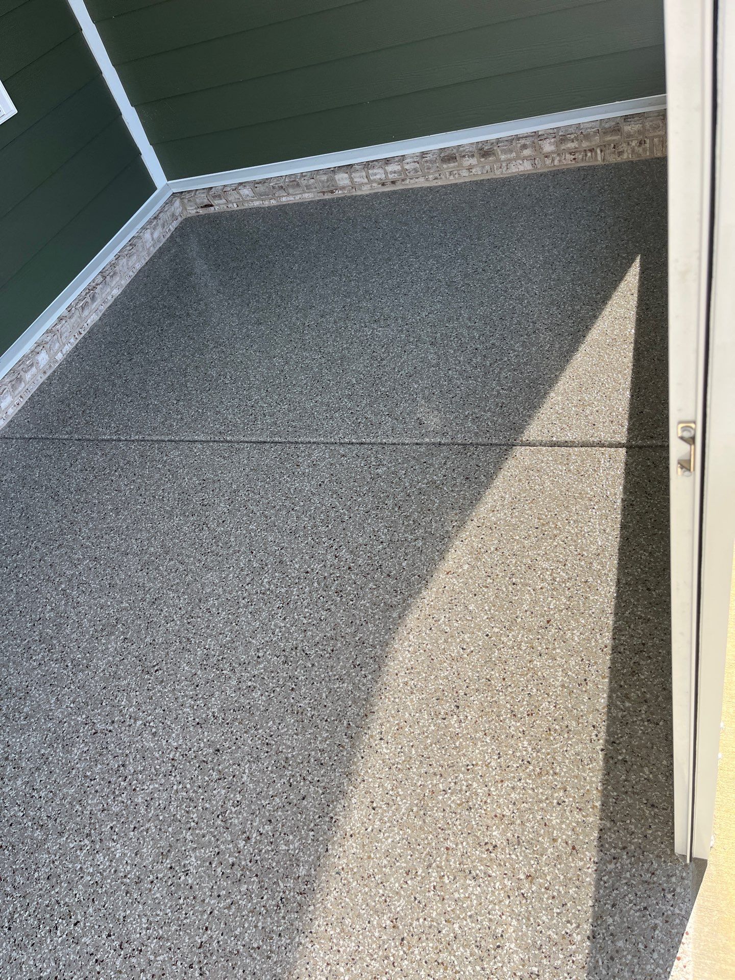 Patio Floor Coating using Creekbed by My Garage Floor Guys