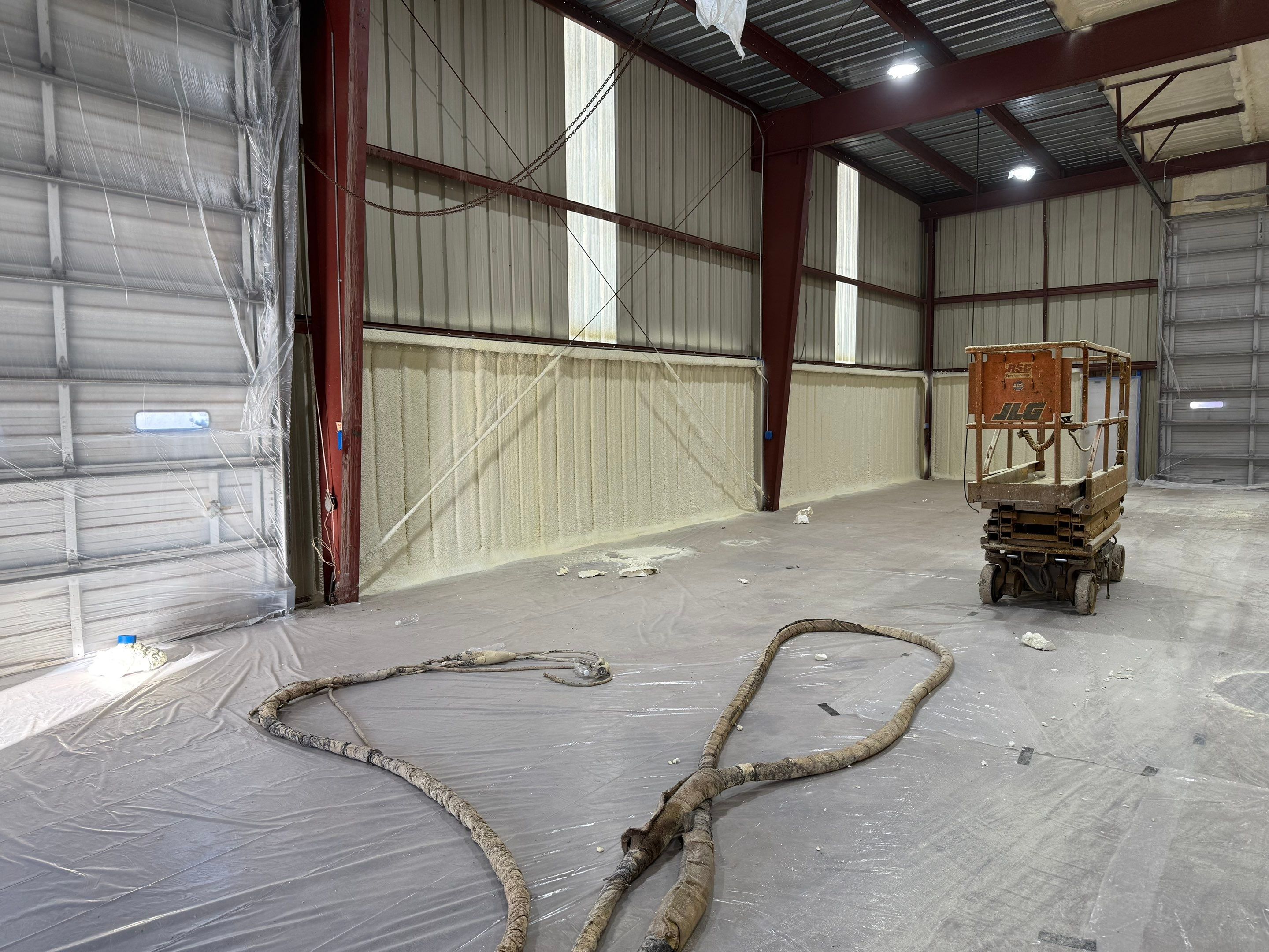 Closed cell on metal building by Kool Foam LLC 