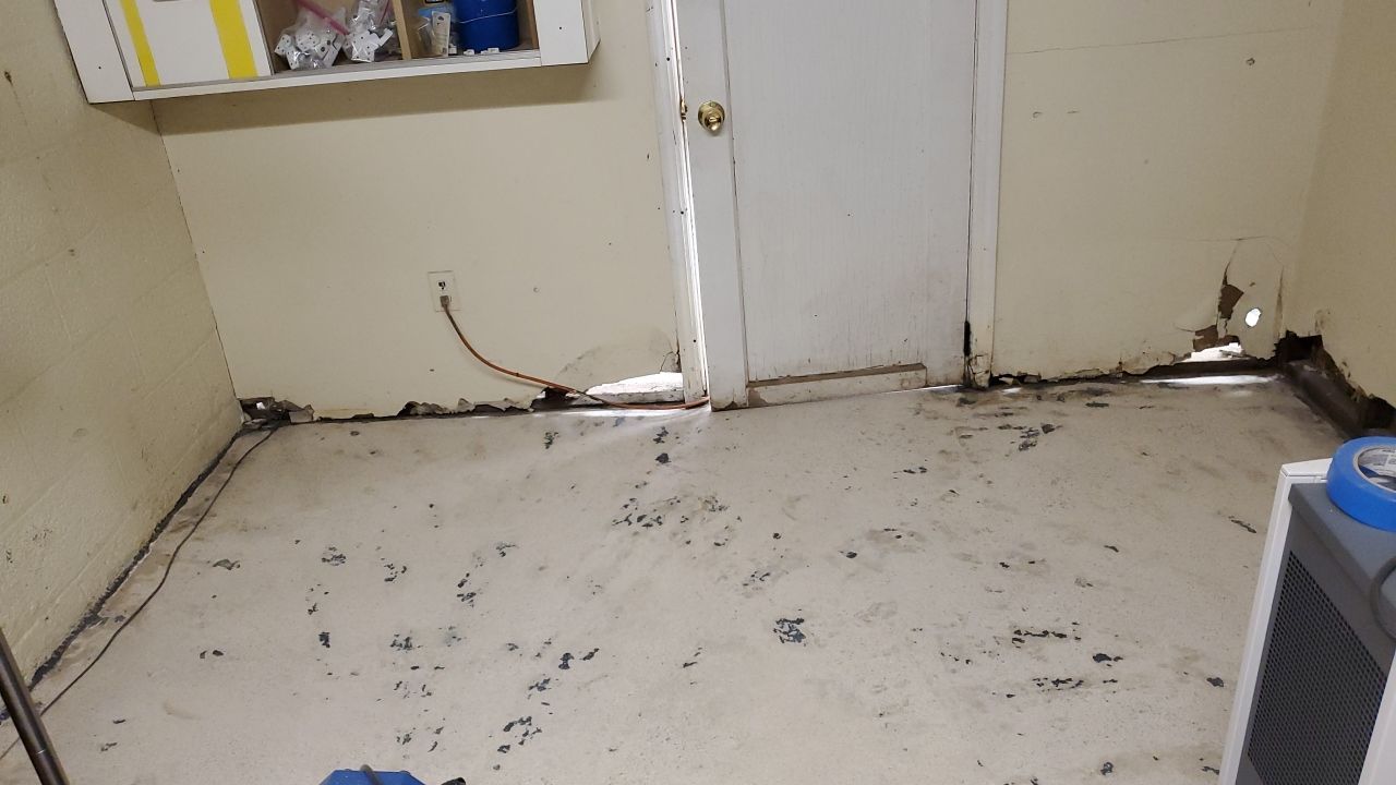 Laundry Room Floor Coating using Penntek- Silver Creek by Spectrum Painting, LLC