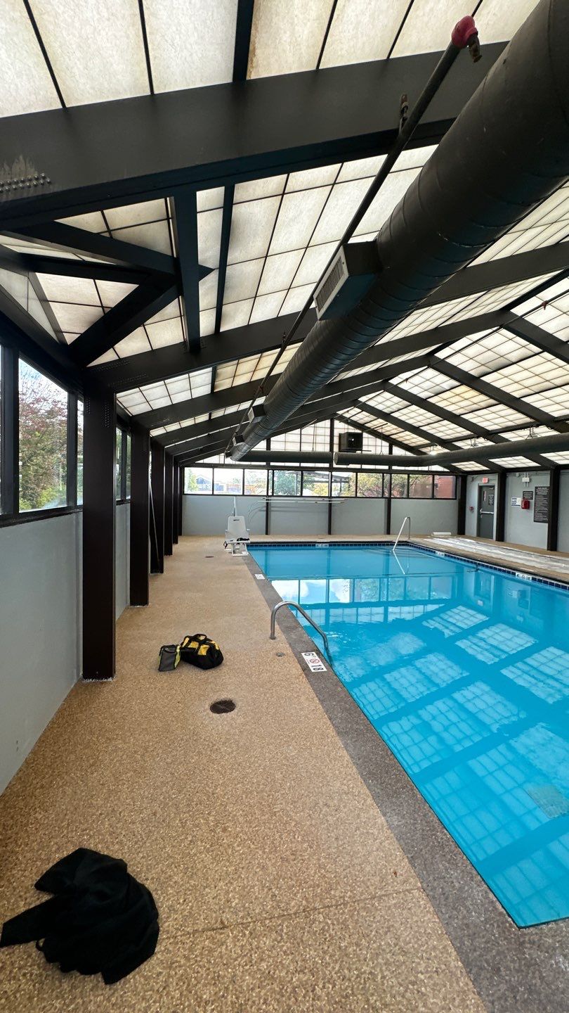 Hotel Pool Deck Project in Mason by Floors in a Day, Inc