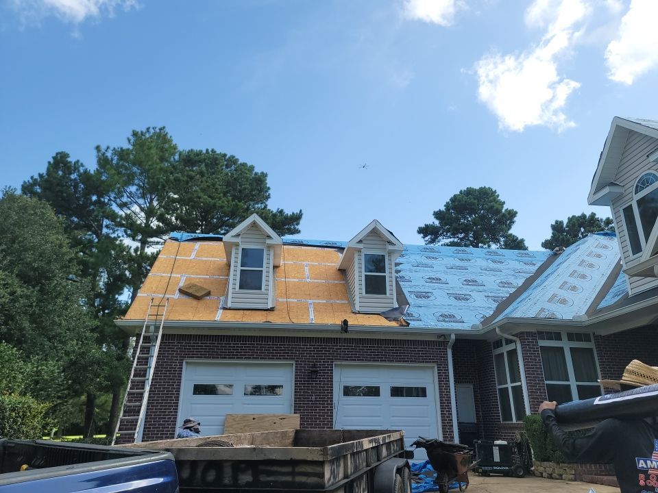 Residential Roofing Installation using Roof Replacement by American Roofing & Construction LLC
