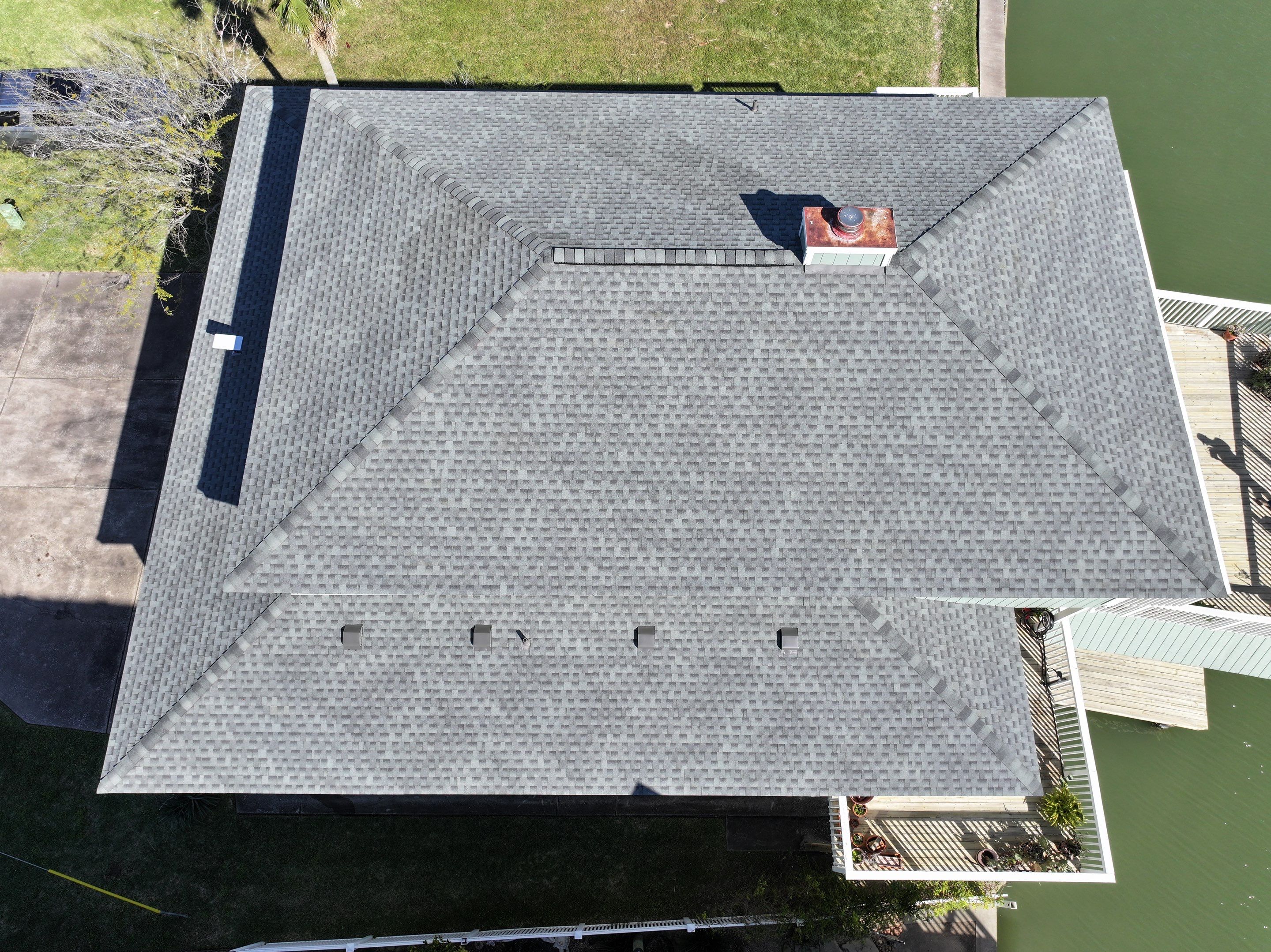 Residential Roof Replacement using GAF HDZ SLATE by Elite Roofing LLC