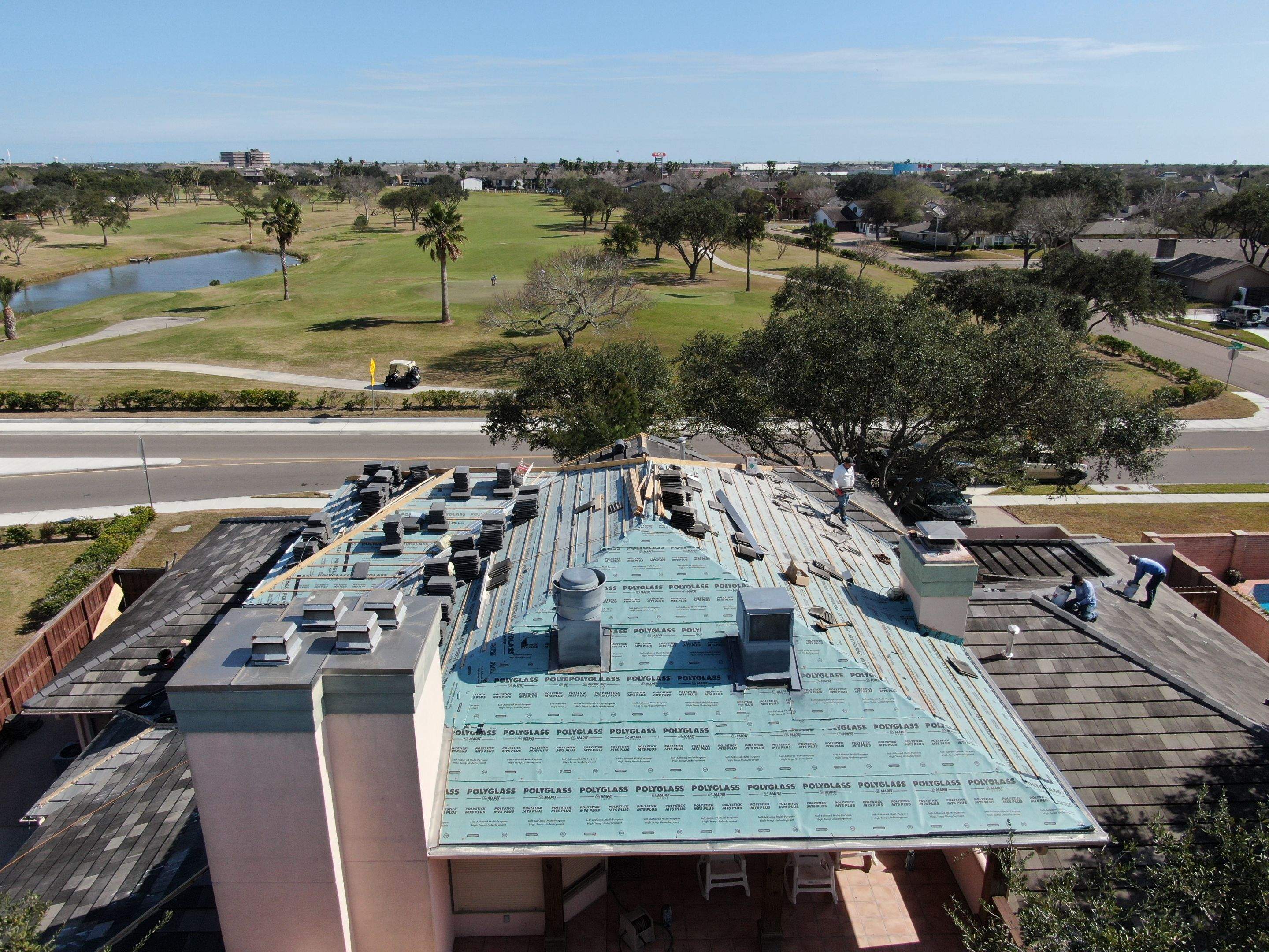 Golf Course Mansion on the Green, in the Heart Of Corpus Christi by Bayfront Roofing and Construction