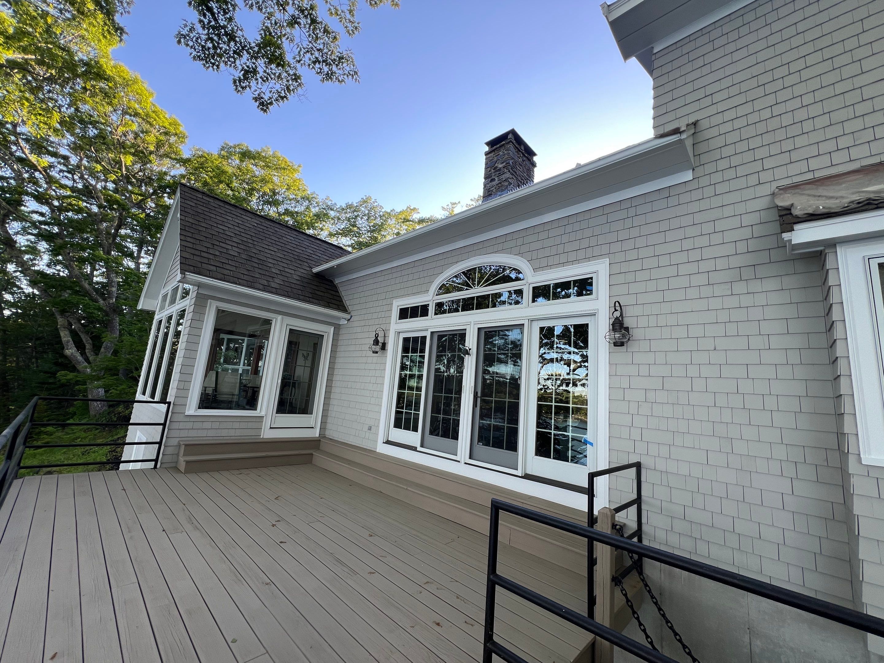Exterior Painting and Siding Restoration for Boothbay Coastal Home by Picture Perfect Pro Painting