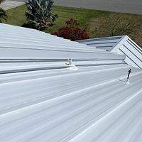 .032 Aluminum 1.5" Mechanical Seam Regal White 