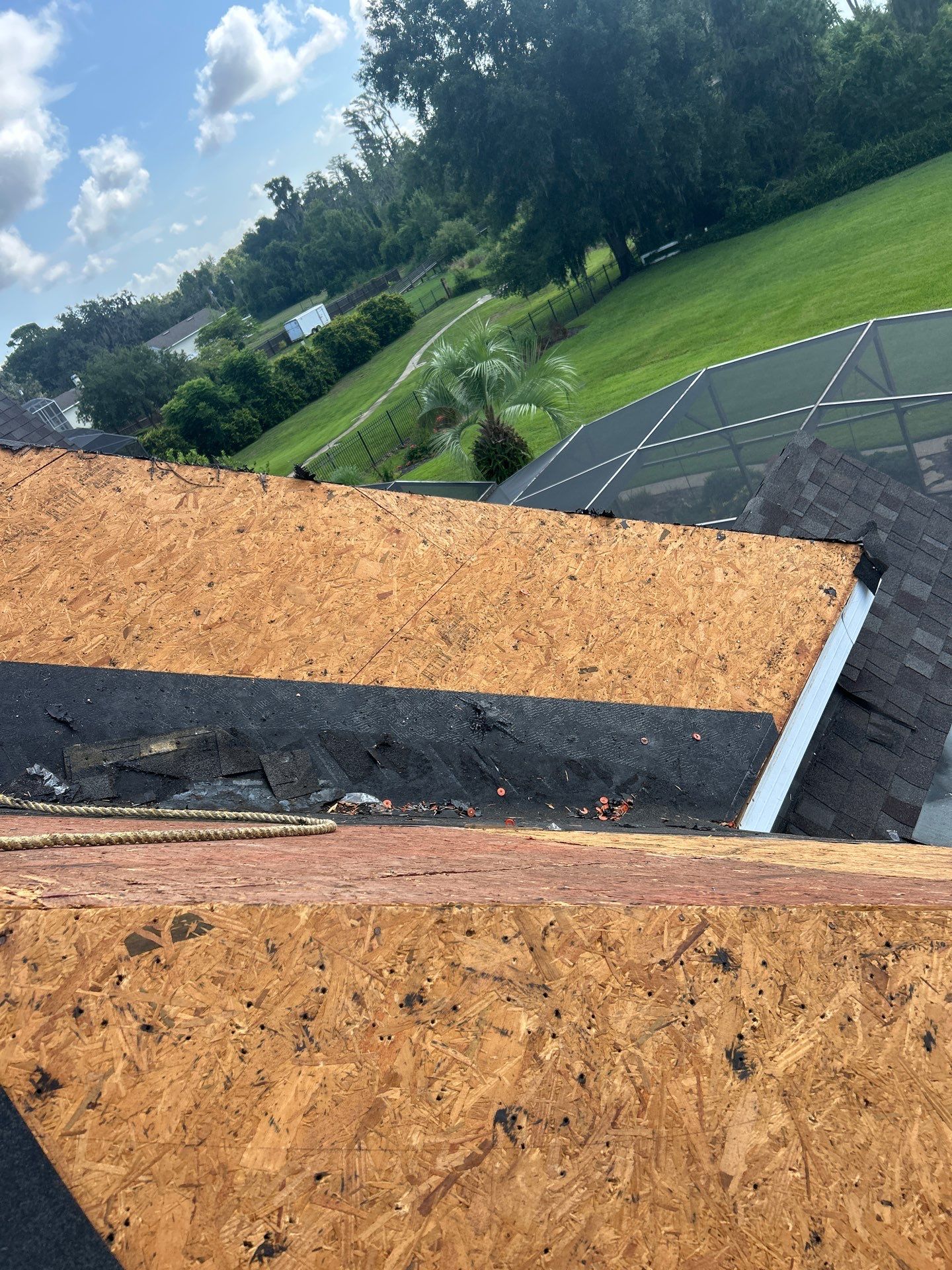 Residential Roofing Installation with Black Shadow Shingles in Clermont by Pinnacle Roofing Group