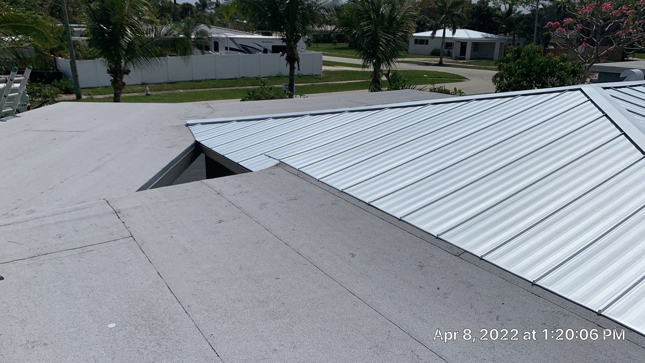 Residential Roofing Installation using 1" Nail strip metal roof by BLUES BROTHERS ROOFING