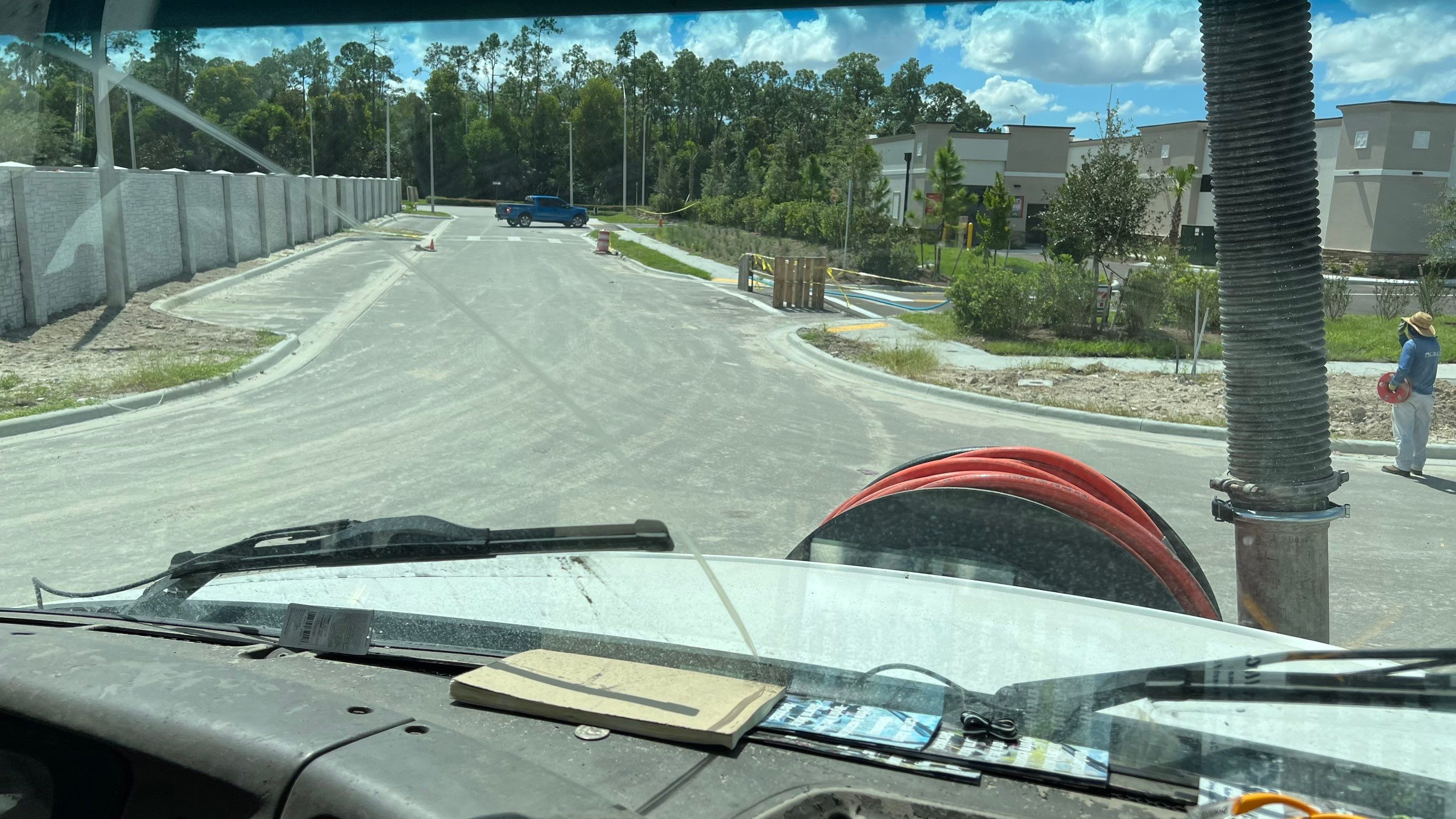 New Construction Storm Drain System Cleaning by APS Power & Water