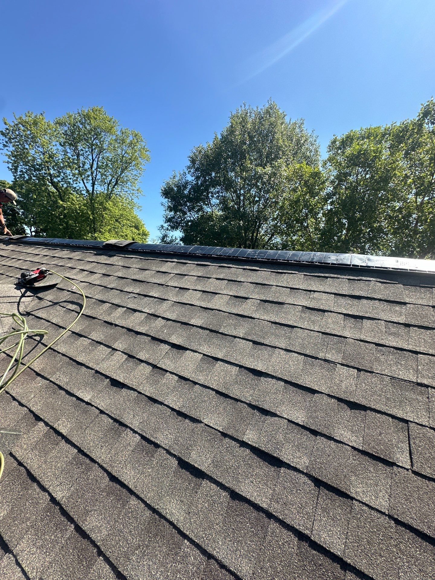 Residential Roofing Installation using Timberline HDZ Shingles - Weathered Wood by RoofX 