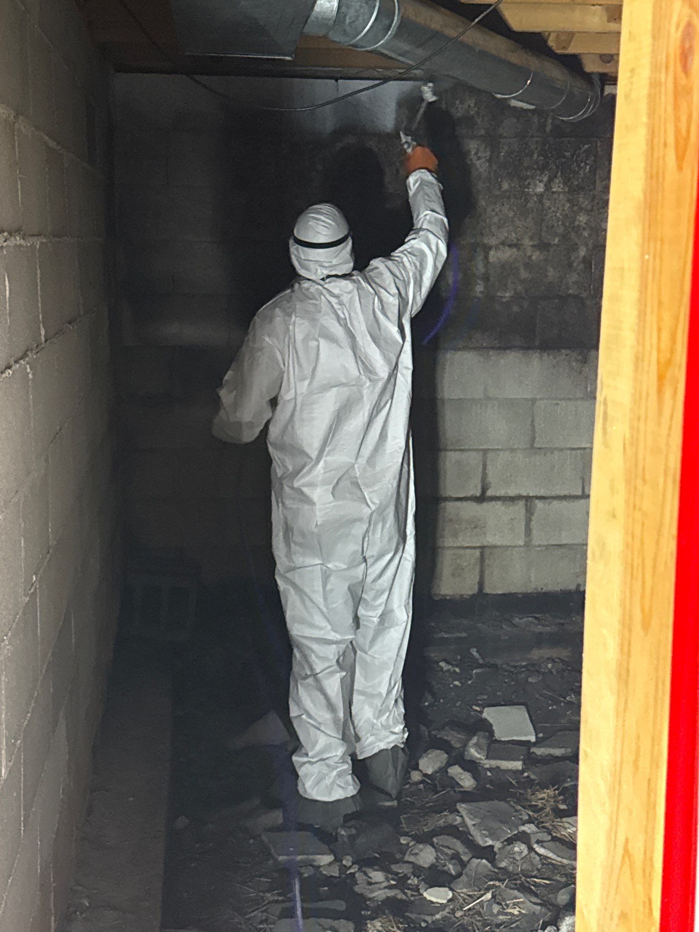 Crawlspace Mold Remediation and Vapor Barrier Installation in Watertown by Dry Source Property Restoration 