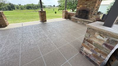 Custom Back Patio Resurface - Kearney, MO