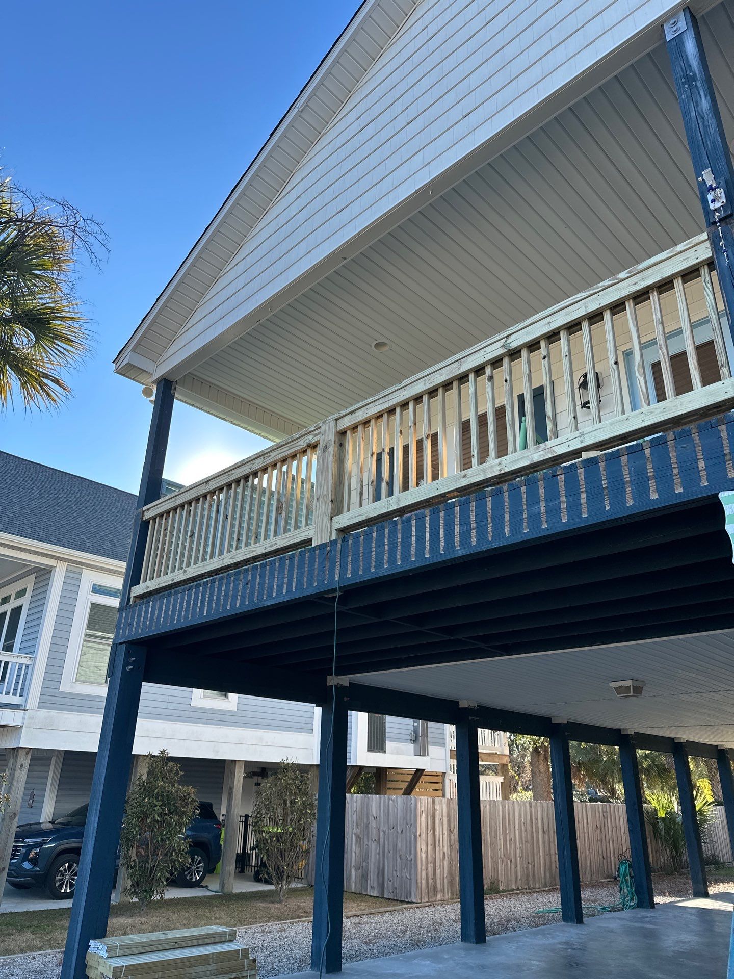 New Handrails & Stair Railings Installation – Oak Island, NC by RGR Construction and Roofing, LLC