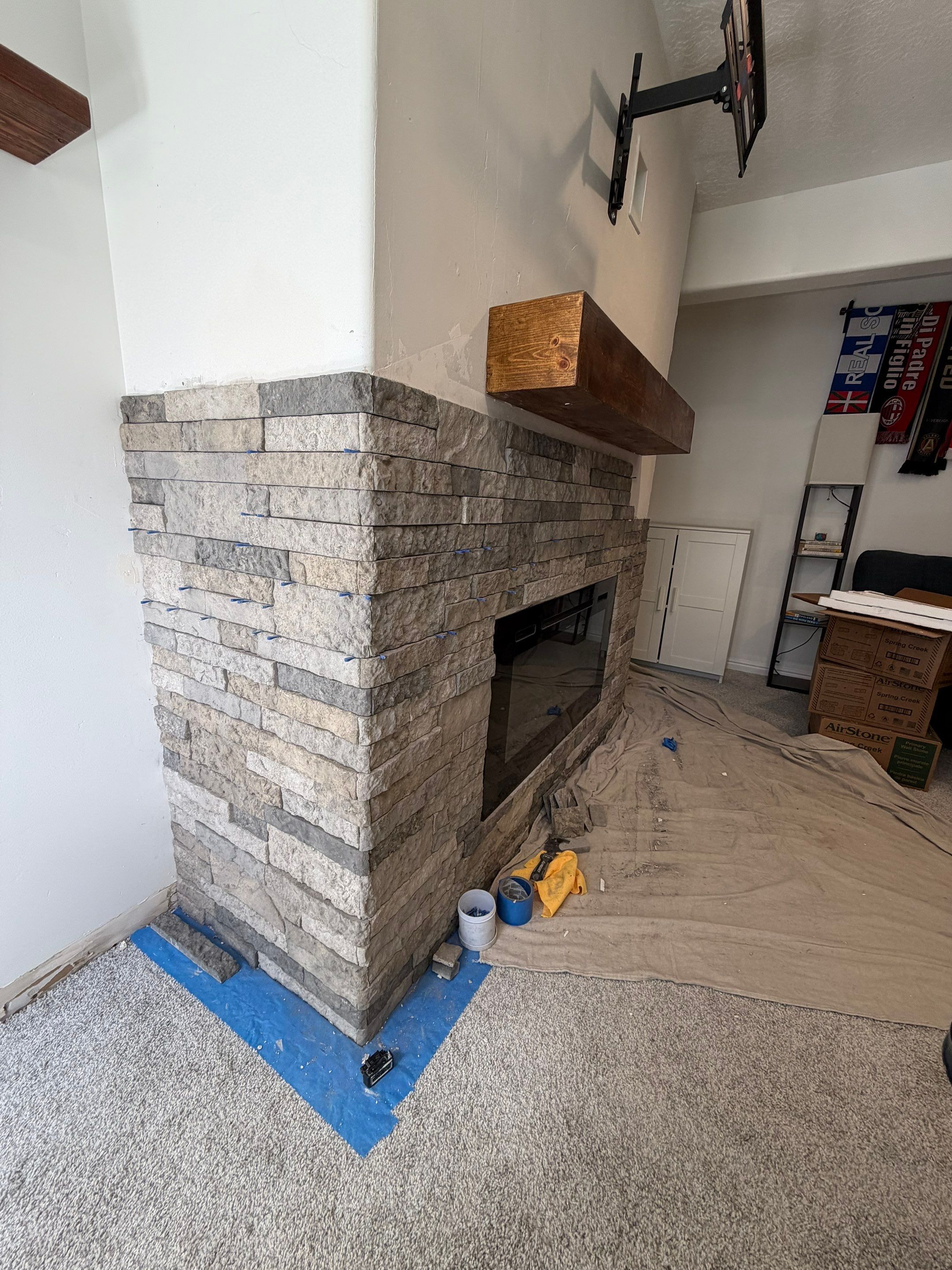 Fireplace Project in Murray by Rudd Builders LLC