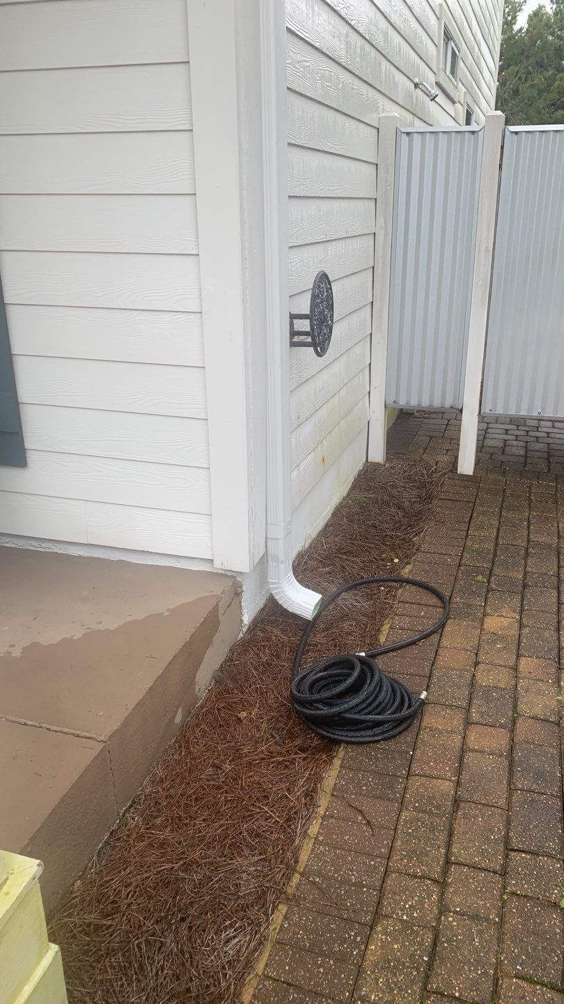 Seamless Gutter Installation Using White K-Style Gutters by Gutter Professors